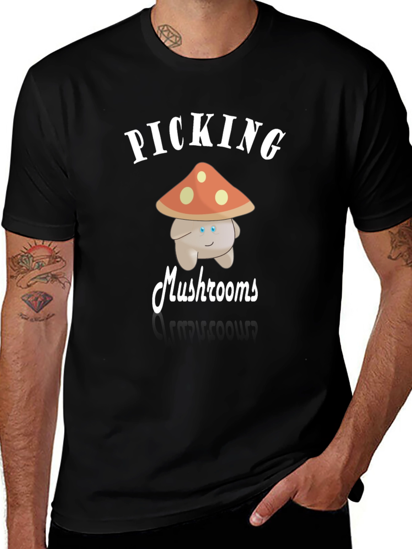 Mushroom Picking Graphic Tee