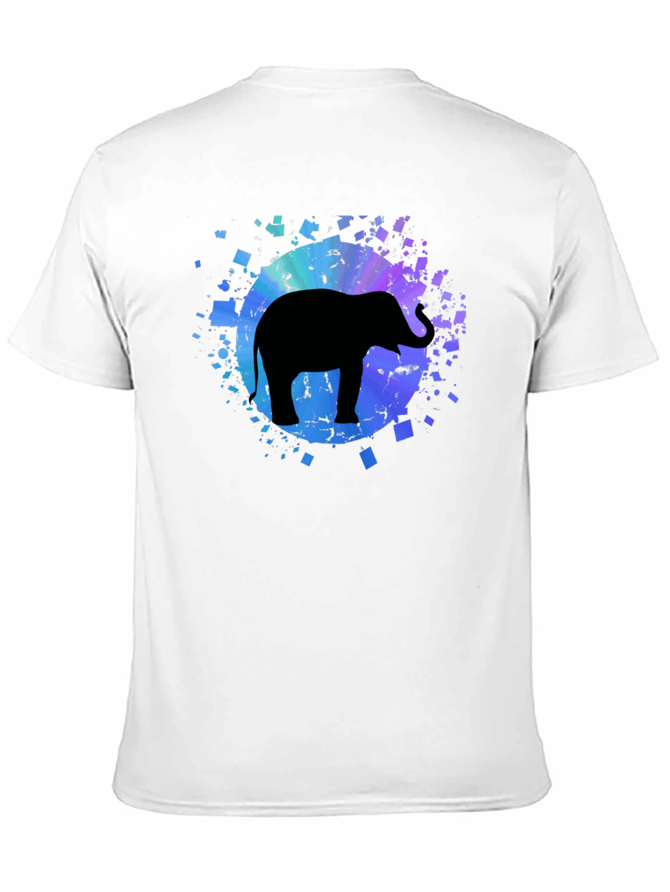 Elephant Graphic Tee - Mens Black Cotton T-Shirt