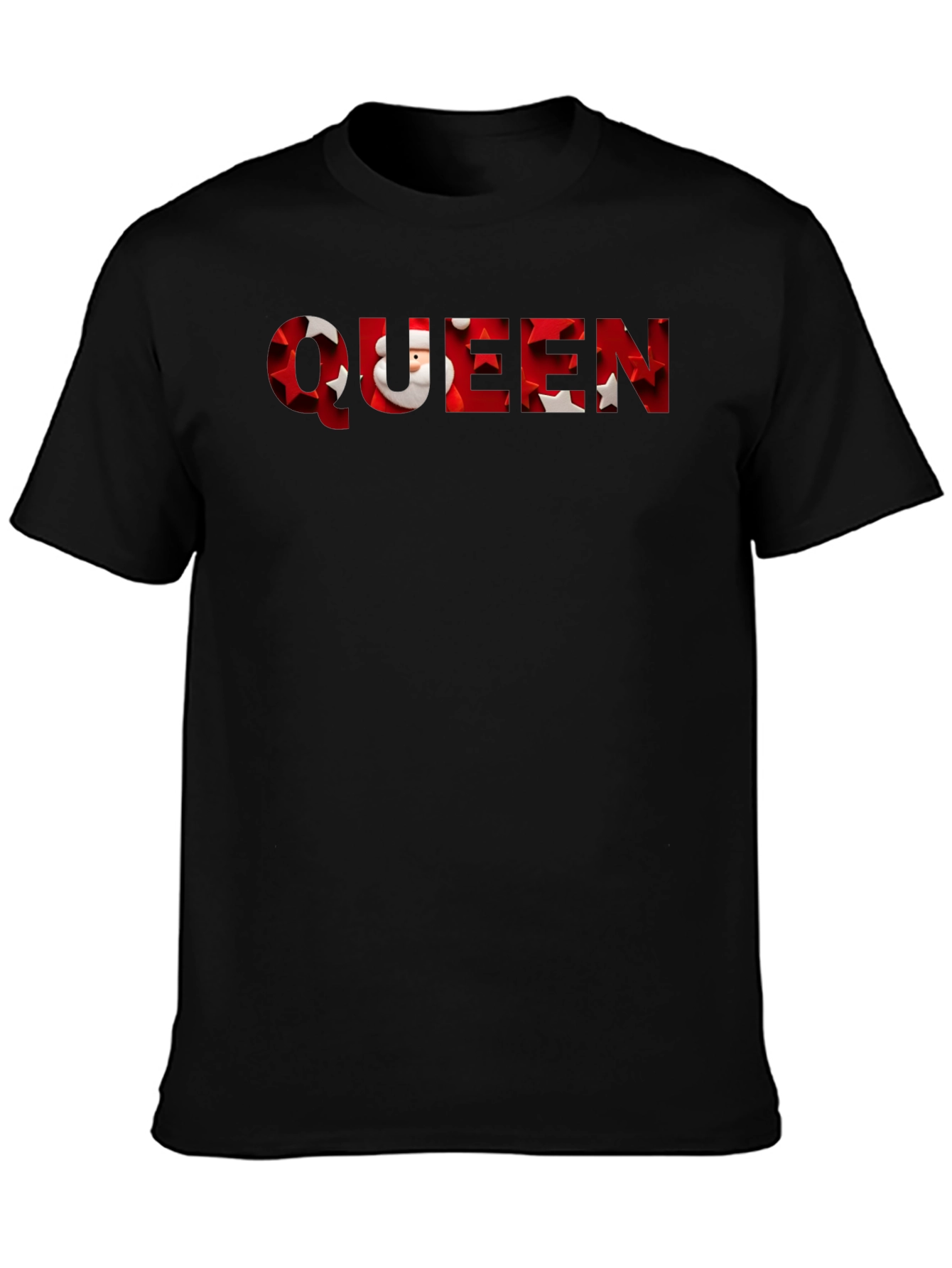 Queen Santa Christmas Mens T-Shirt