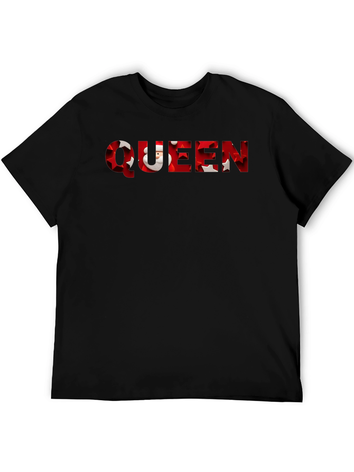 Queen Santa Christmas Mens T-Shirt