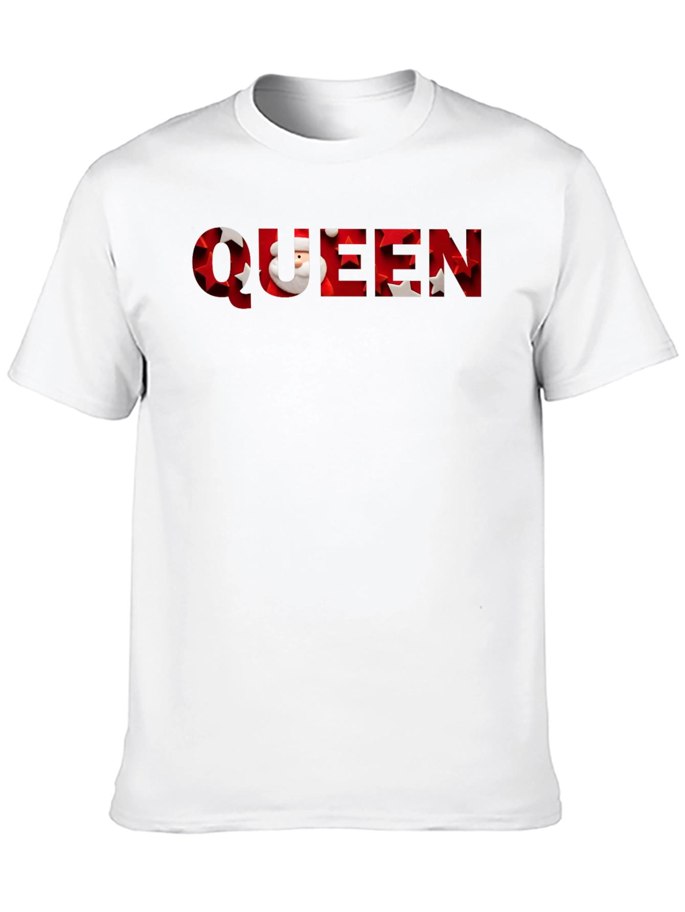 Queen Santa Christmas Mens T-Shirt