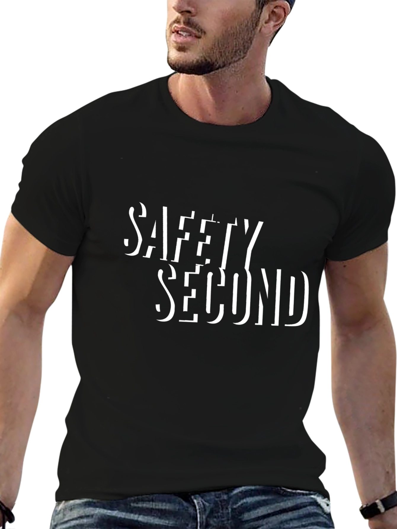 Safety Second Graphic T-Shirt - Black