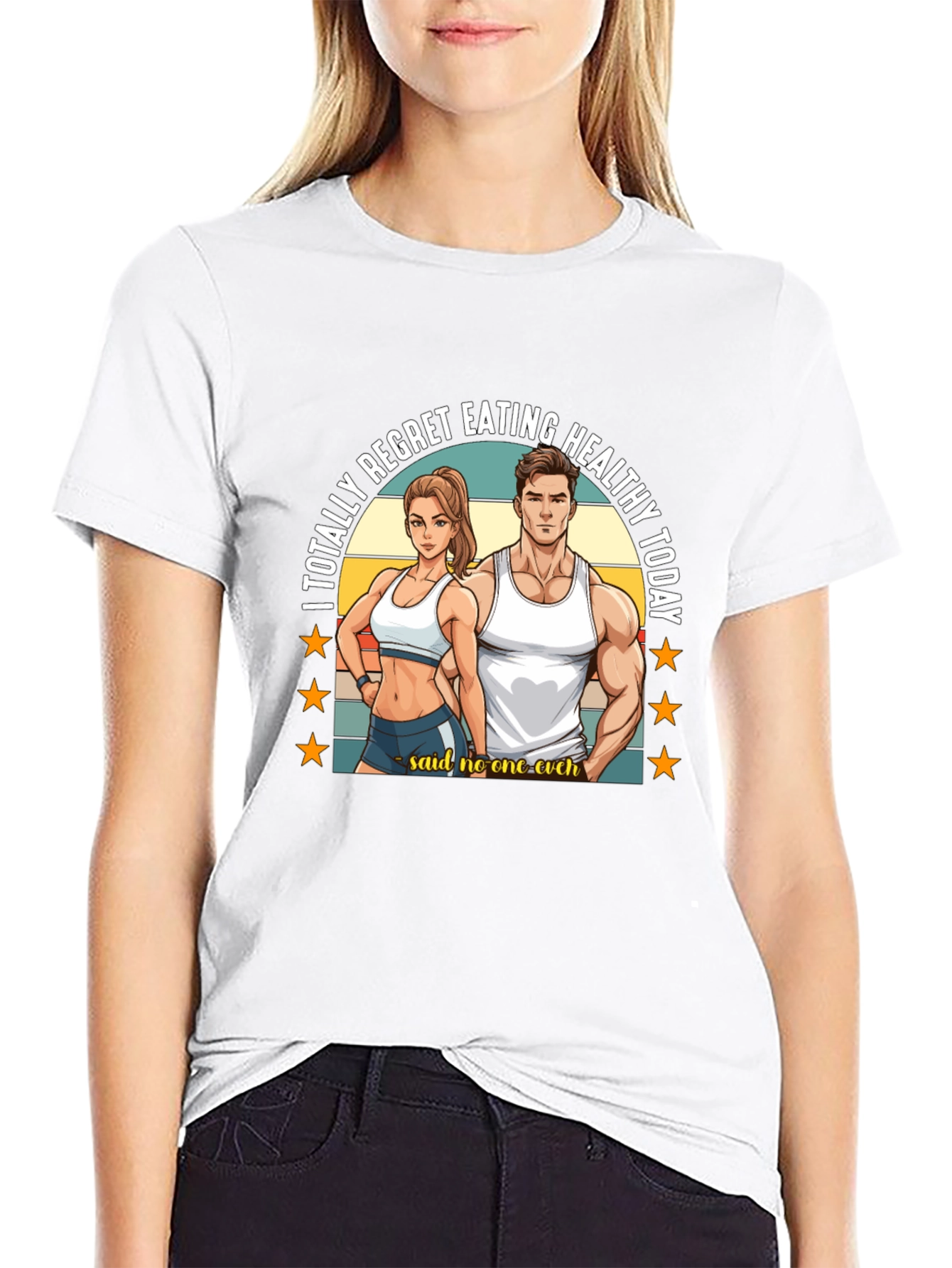 Funny Gym T-Shirt: Healthy Eating
