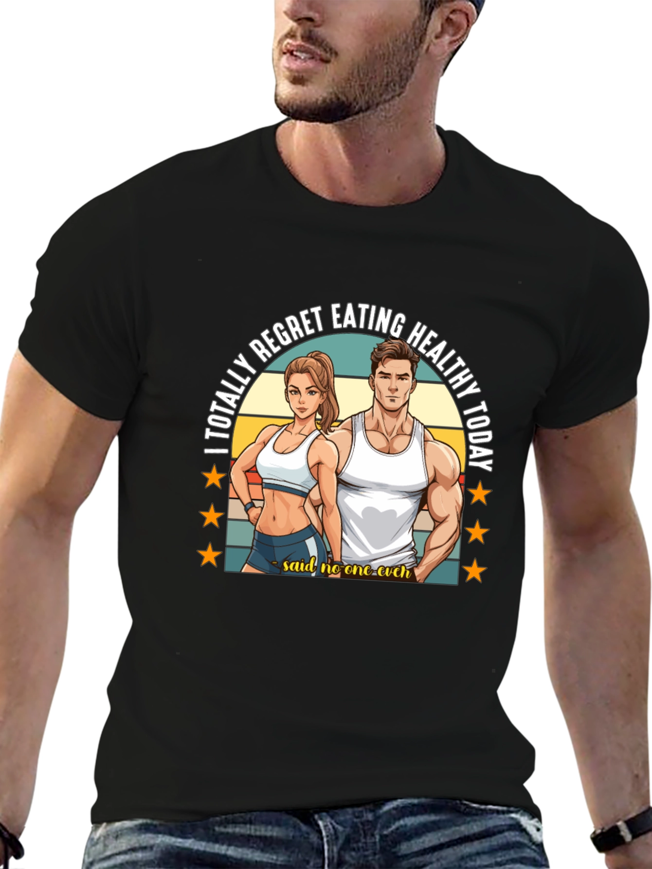 Funny Gym T-Shirt: Healthy Eating