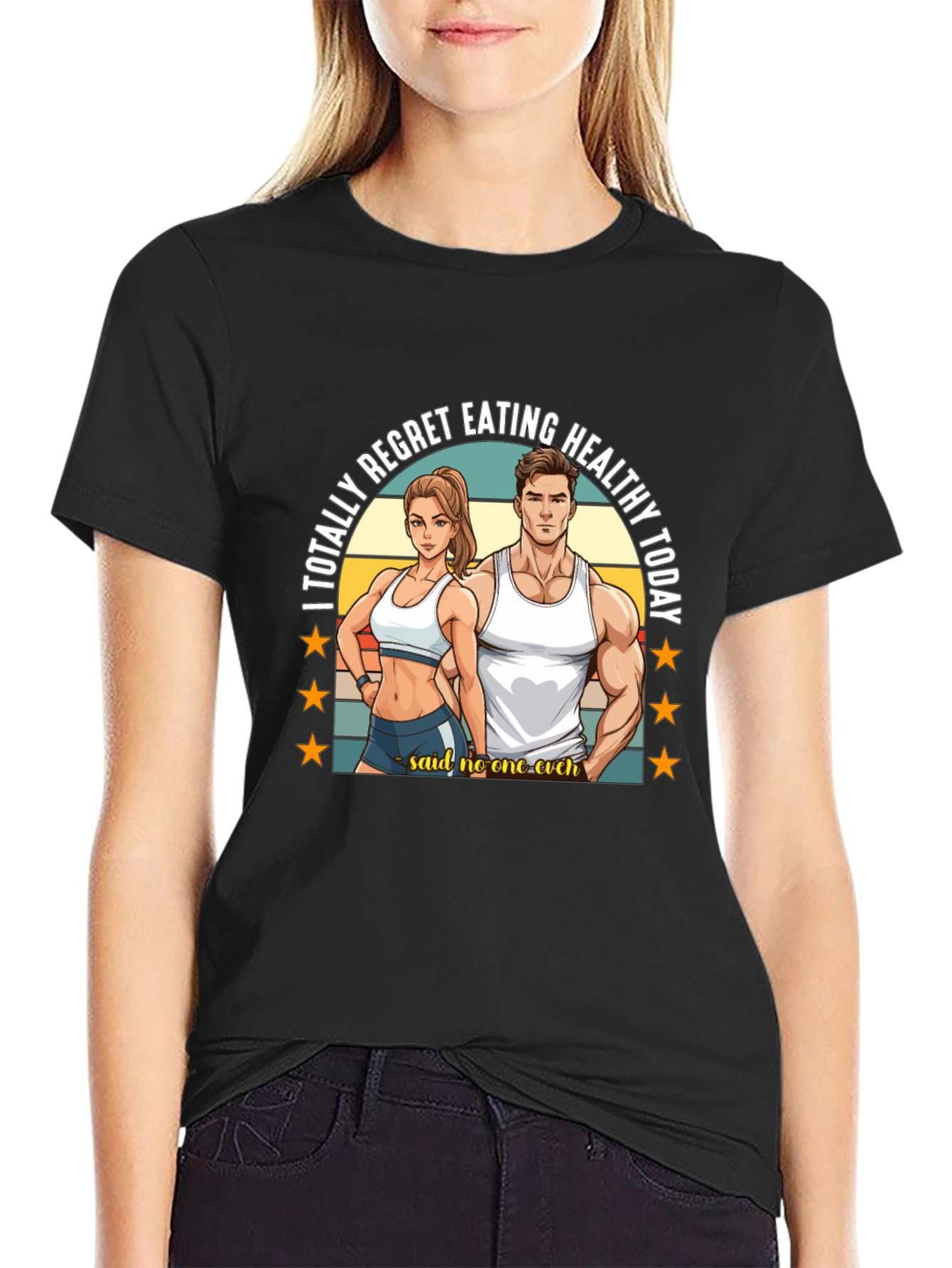 Funny Gym T-Shirt: Healthy Eating