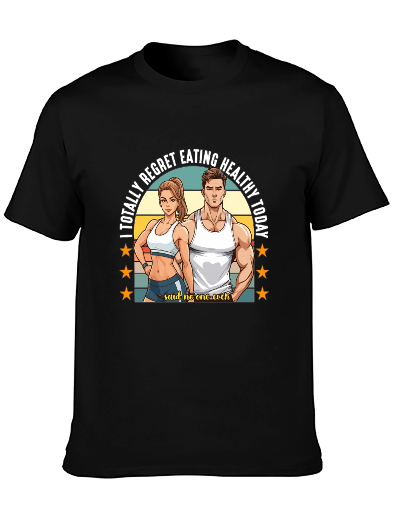 Funny Gym T-Shirt: Healthy Eating