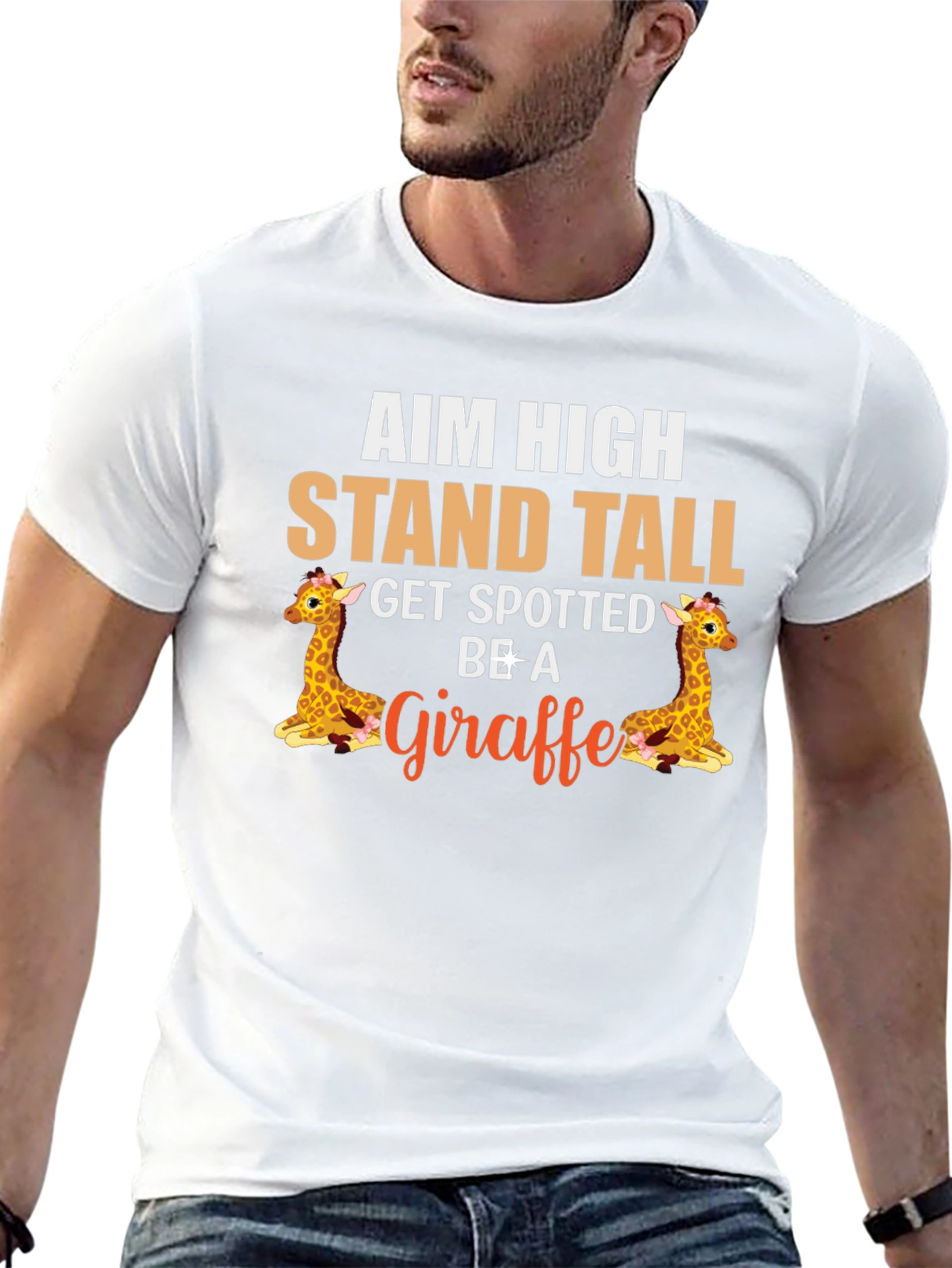 Aim High Giraffe Graphic Tee