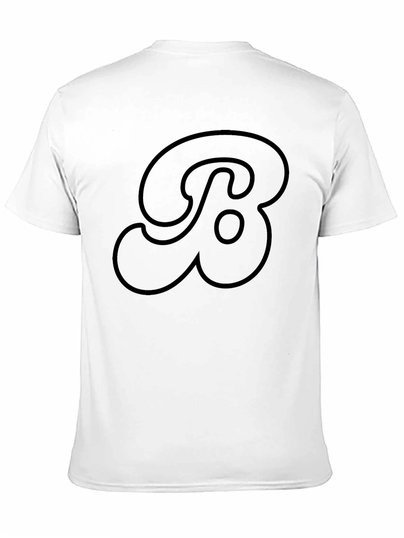 Stylish Black T-Shirt with Bold Letter Design