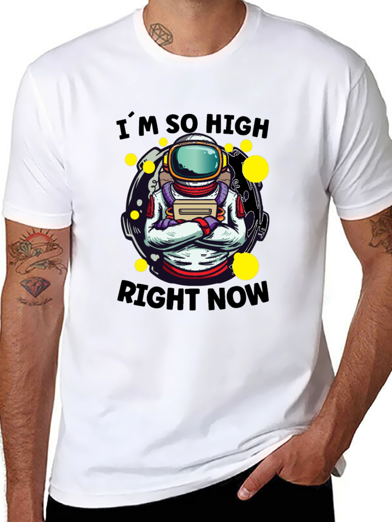 Im So High Right Now T-Shirt Astronaut Graphic Tee
