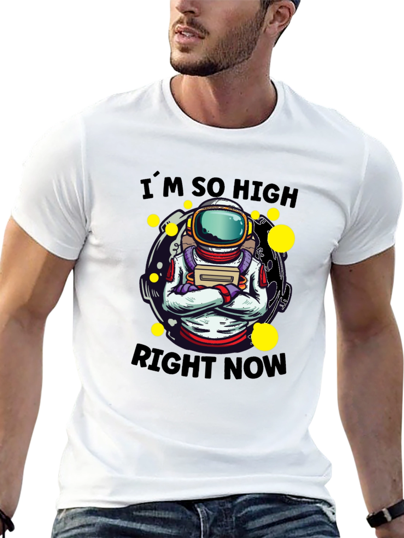 Im So High Right Now T-Shirt Astronaut Graphic Tee