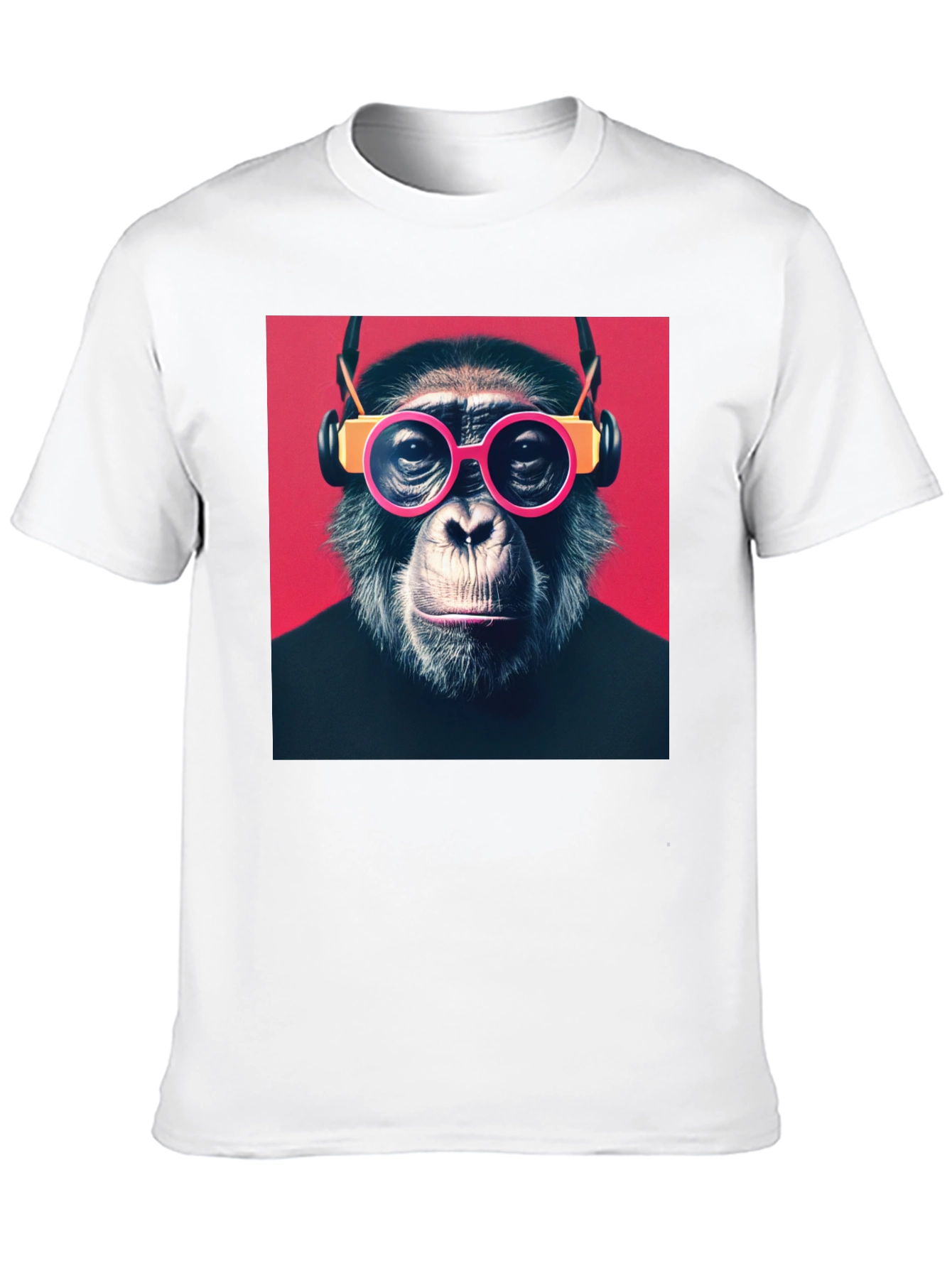 Monkey with Glasses Graphic T-Shirt