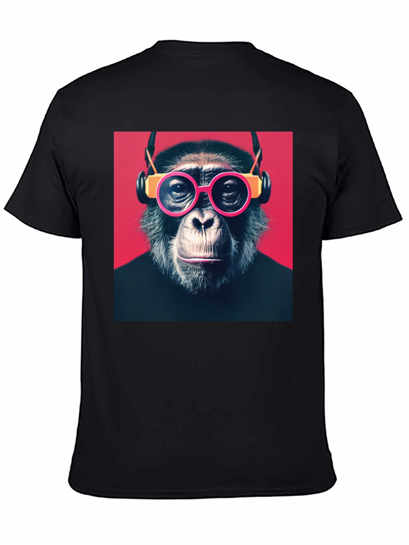 Monkey with Glasses Graphic T-Shirt