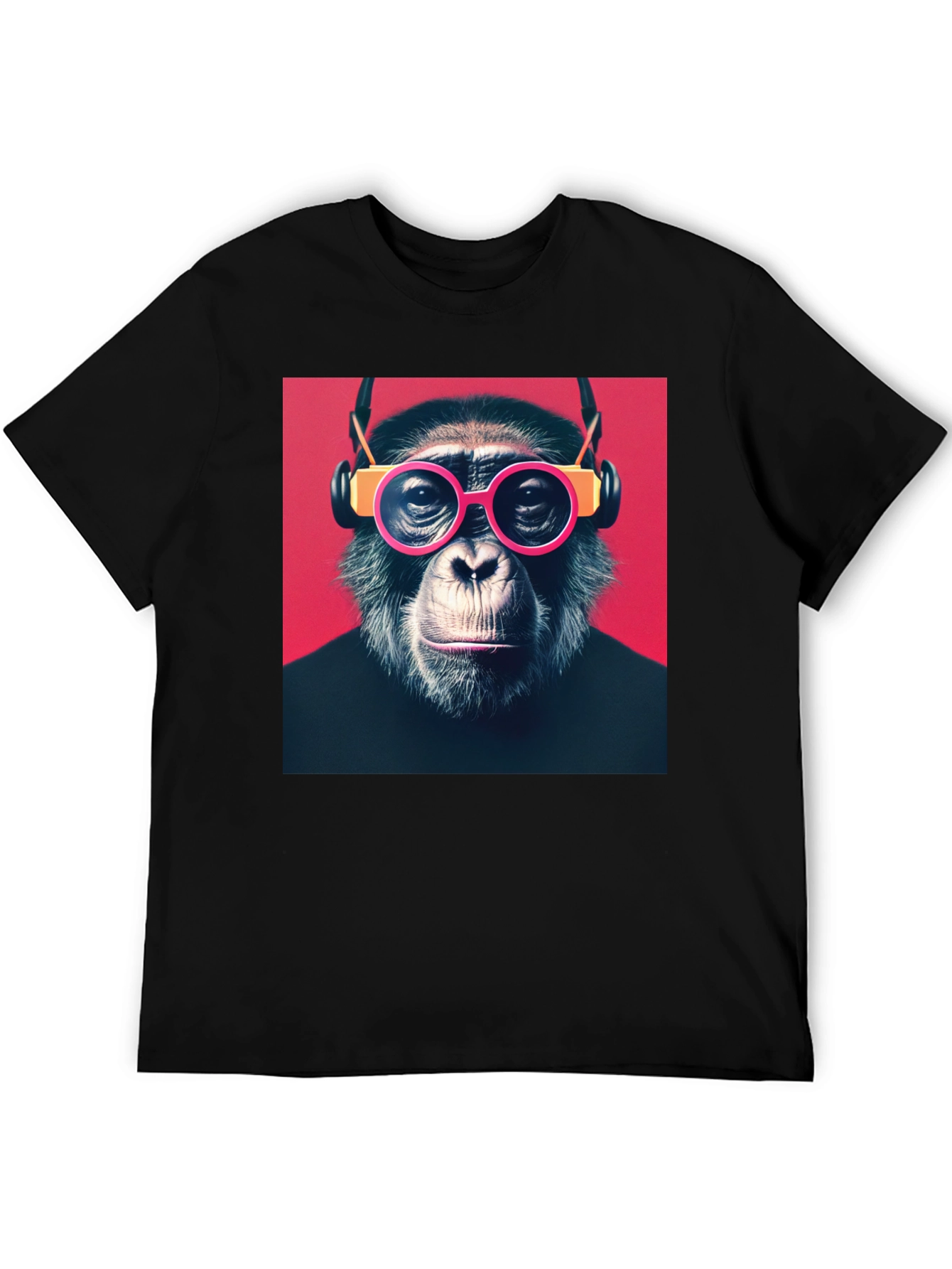 Monkey with Glasses Graphic T-Shirt