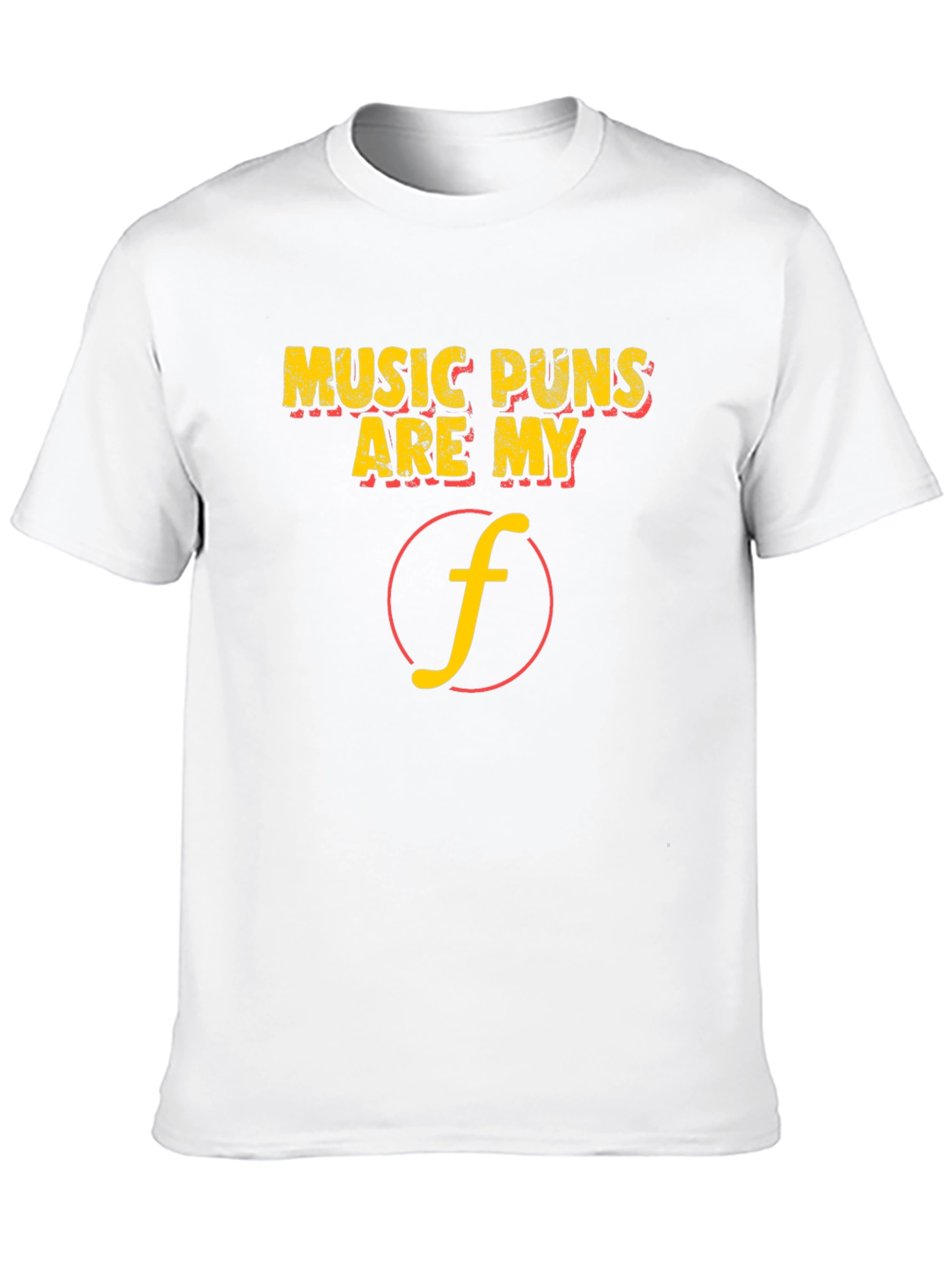Music Puns Are My Forte Black T-Shirt