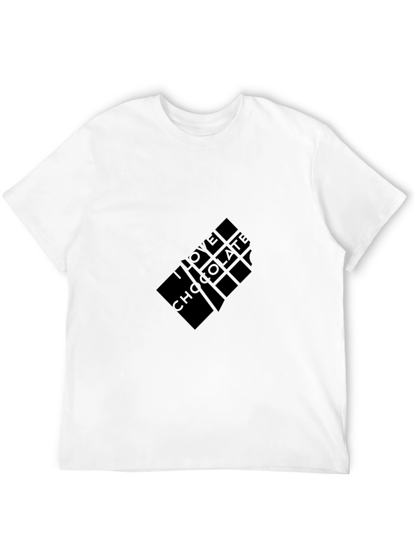 I Love Chocolate Graphic Tee - Black