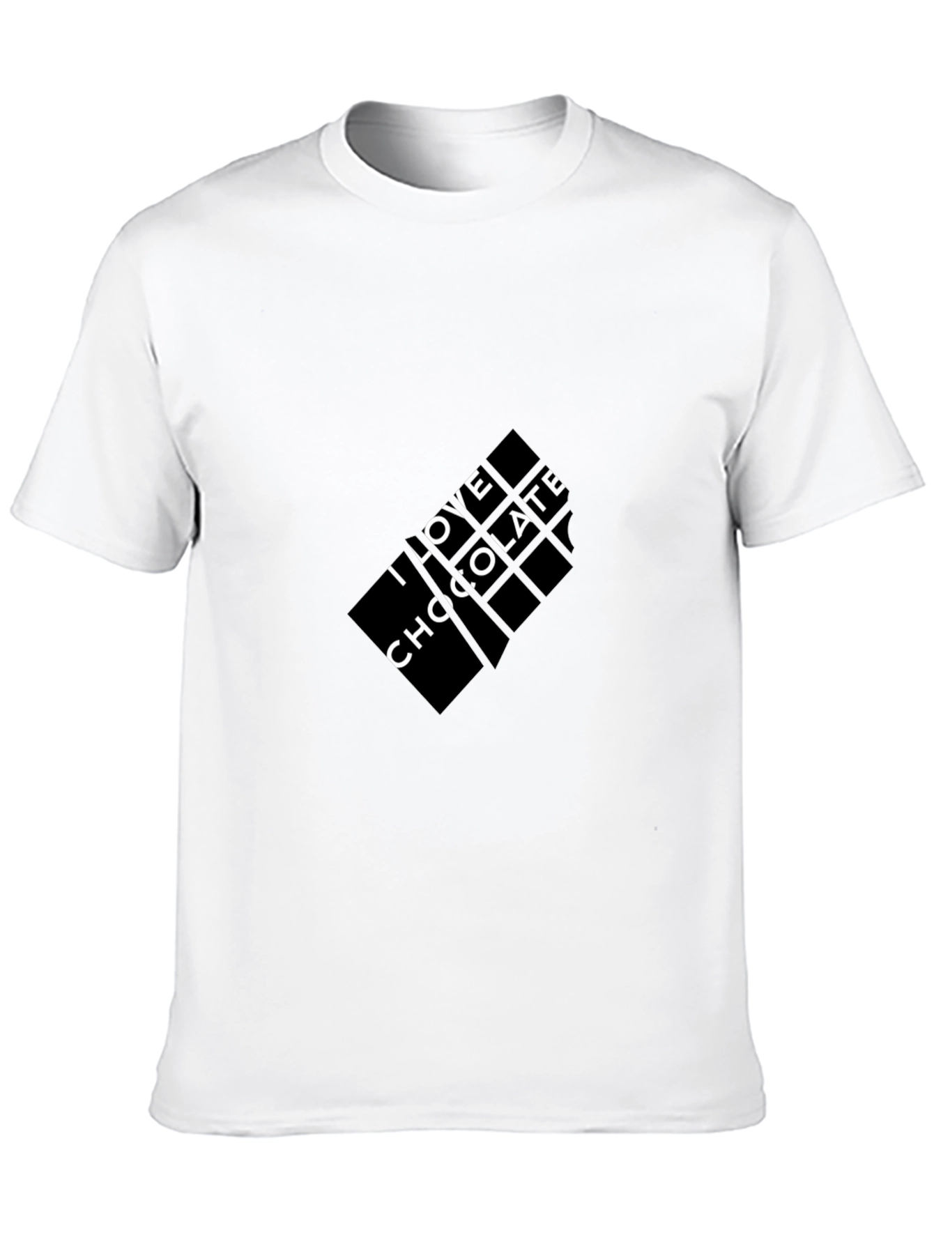 I Love Chocolate Graphic Tee - Black