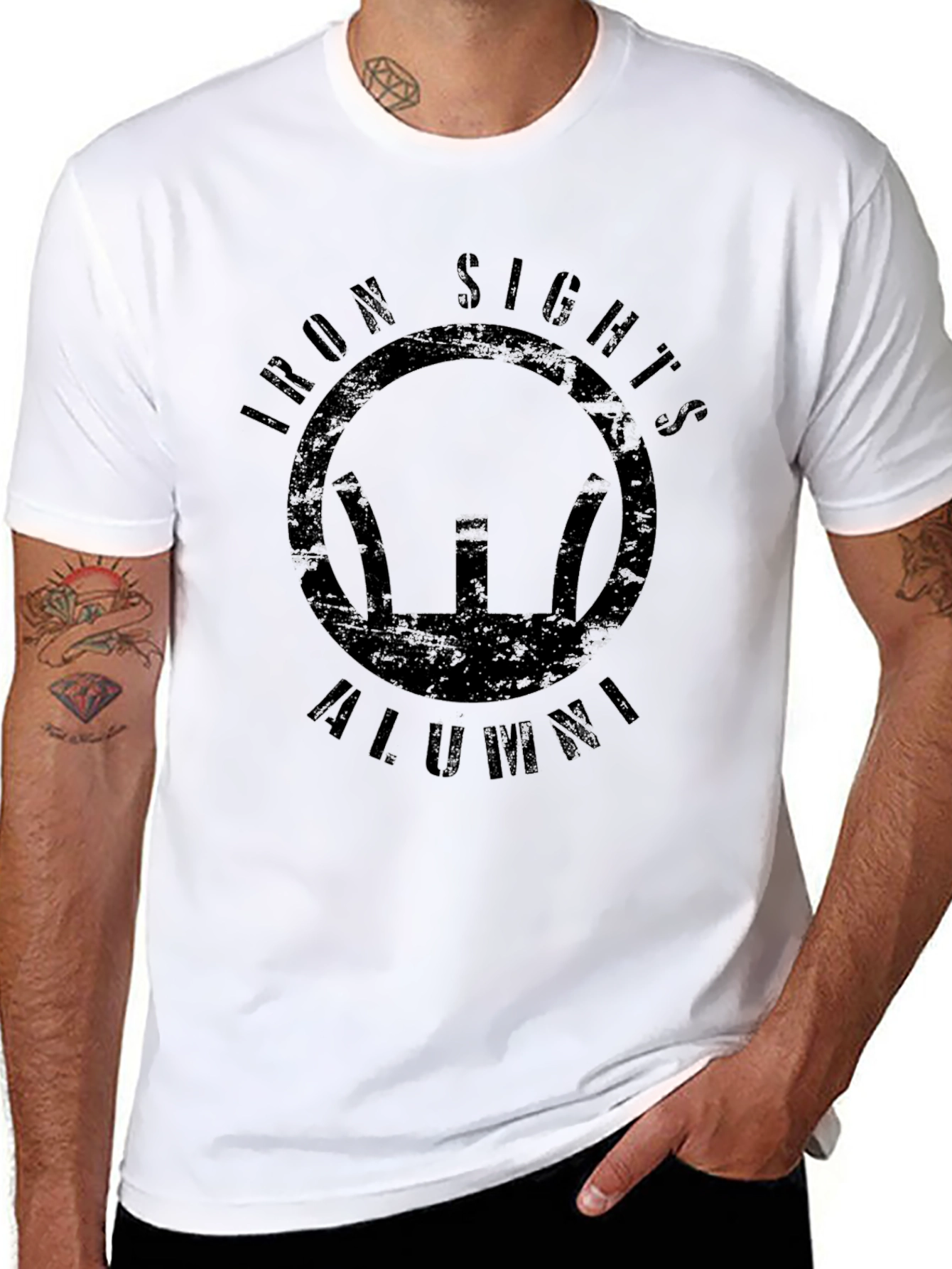 Iron Sights Alumni Black Graphic Tee