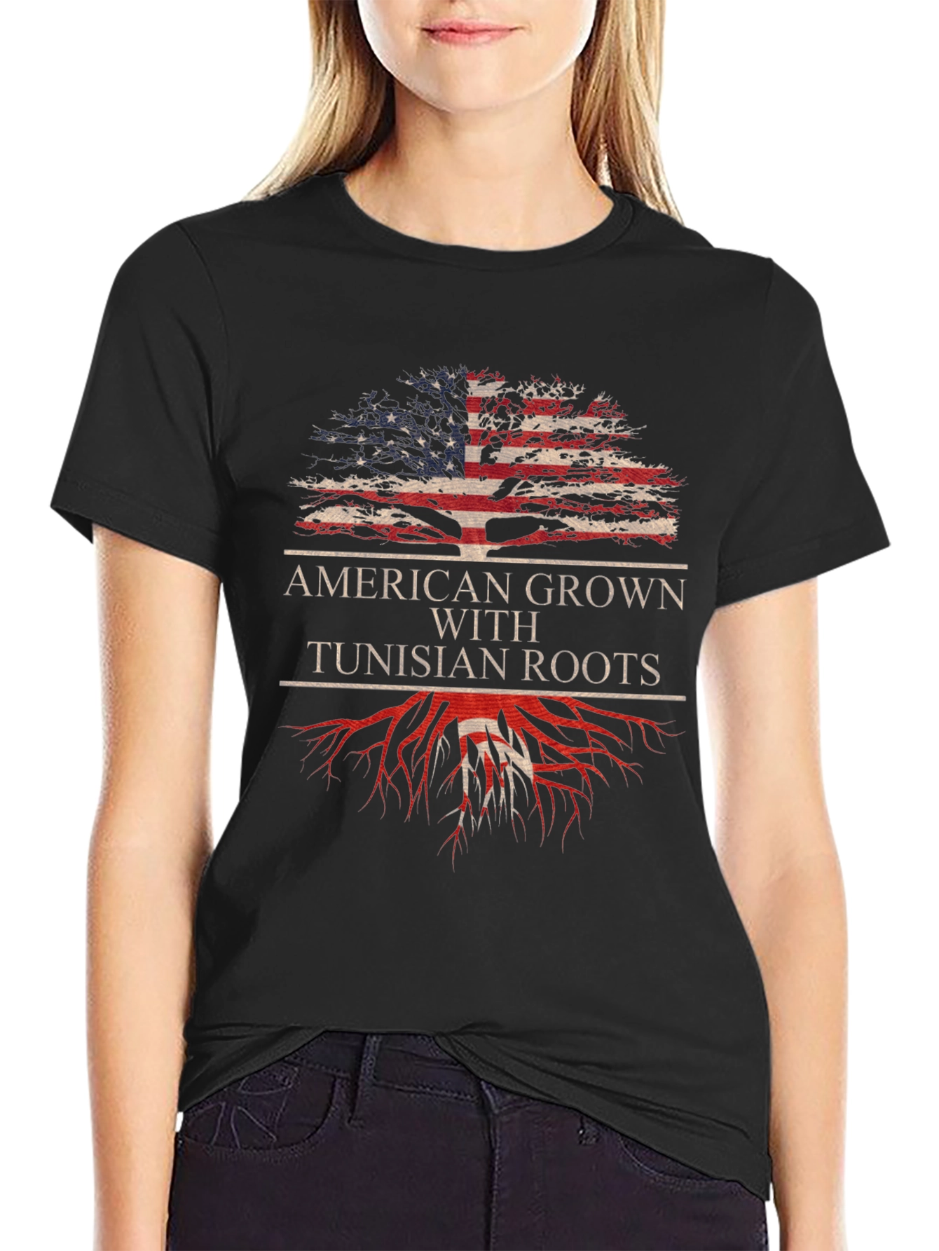 American Grown Tunisian Roots T-Shirt