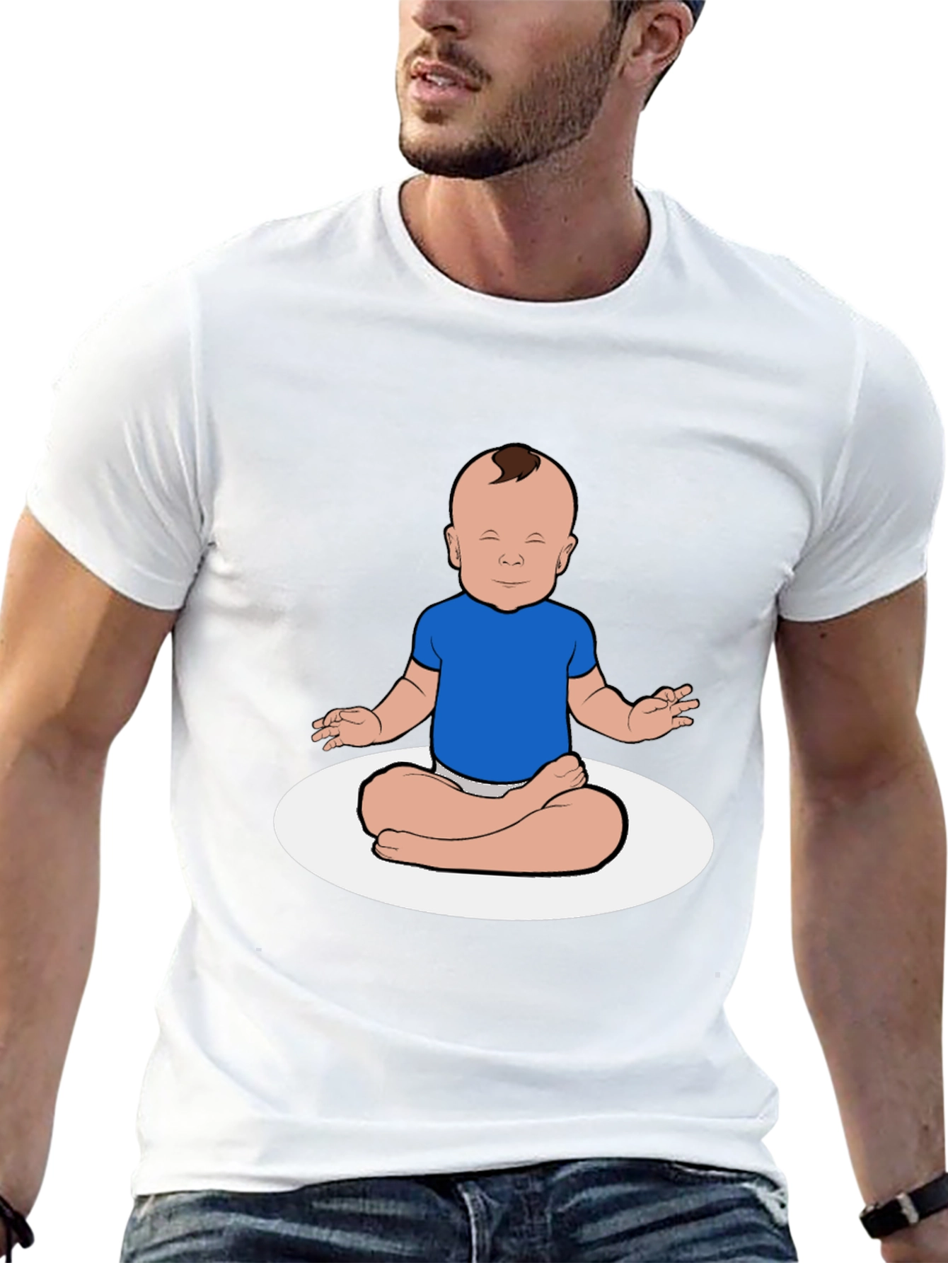 Zen Baby T-Shirt: Meditating Infant Graphic Tee