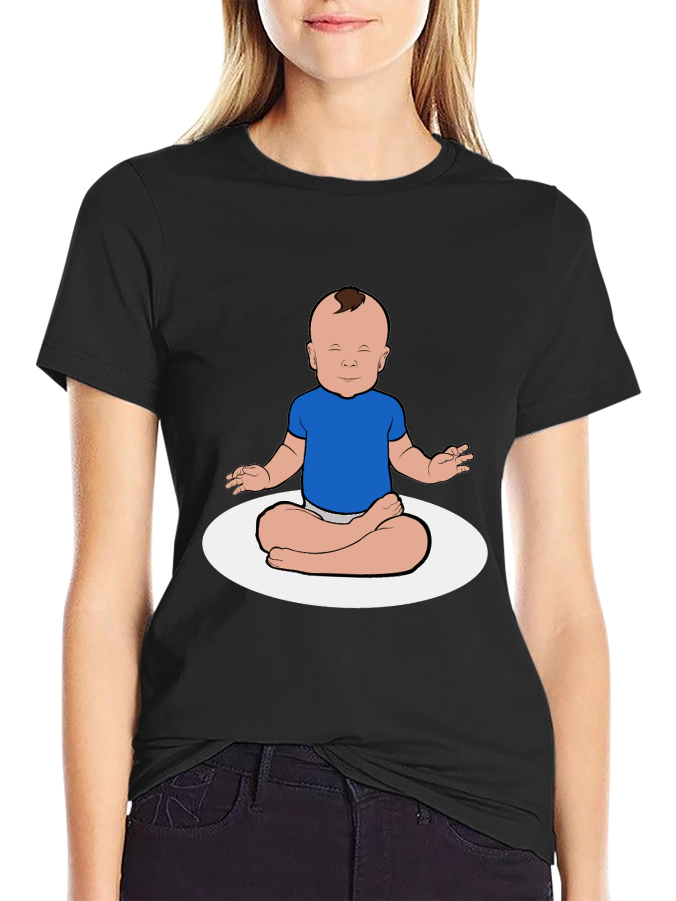 Zen Baby T-Shirt: Meditating Infant Graphic Tee