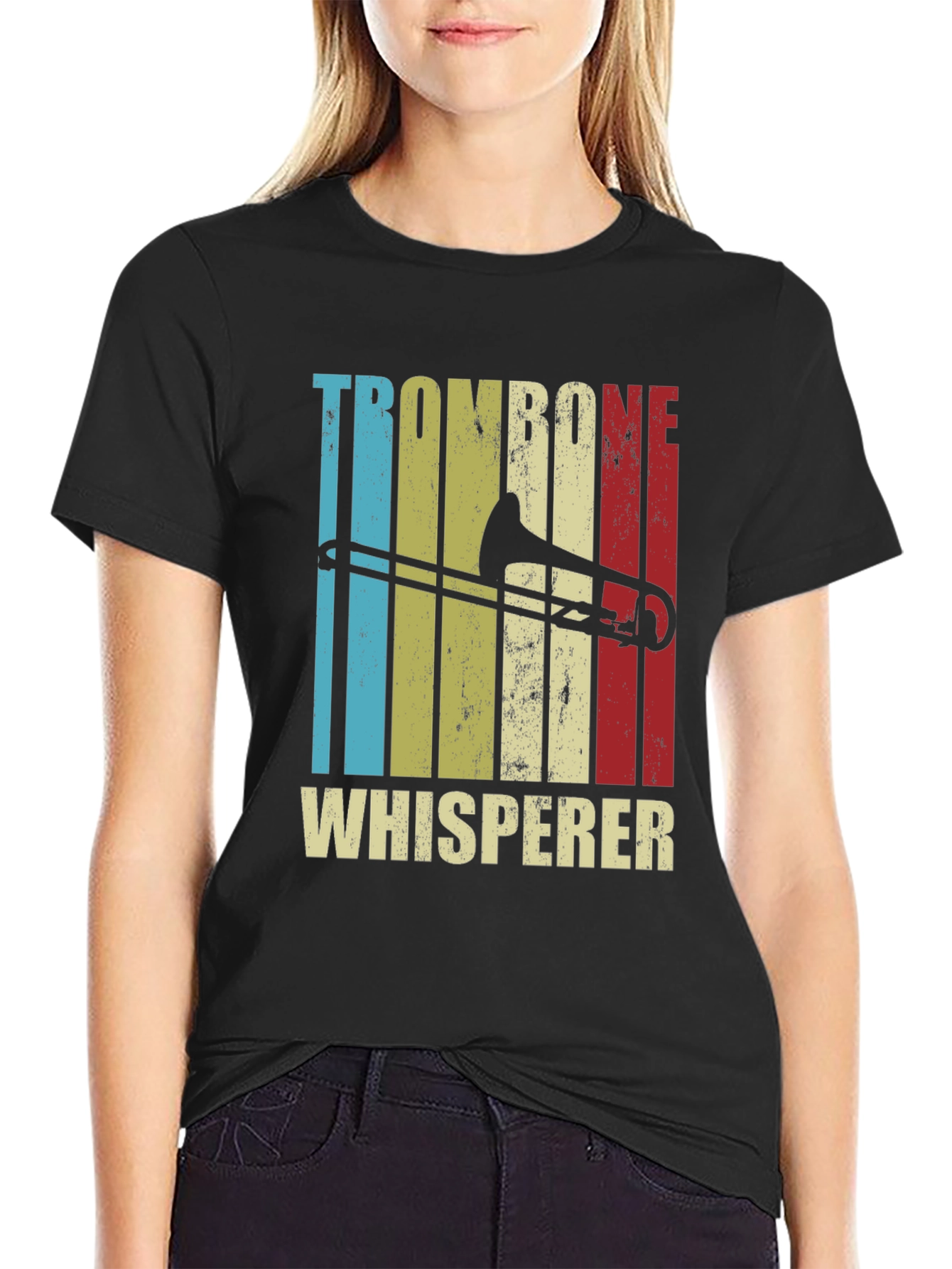 Trombone Whisperer Graphic Tee - Music Lover Shirt