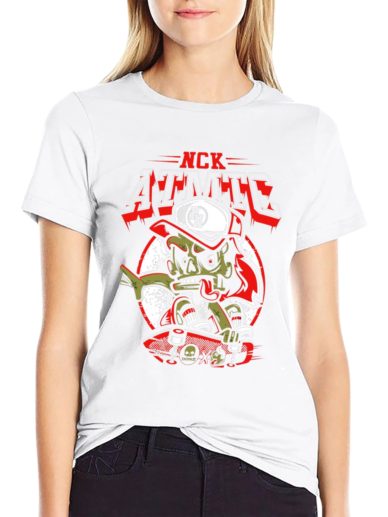 NCK ATMTC Graphic Print Black T-Shirt