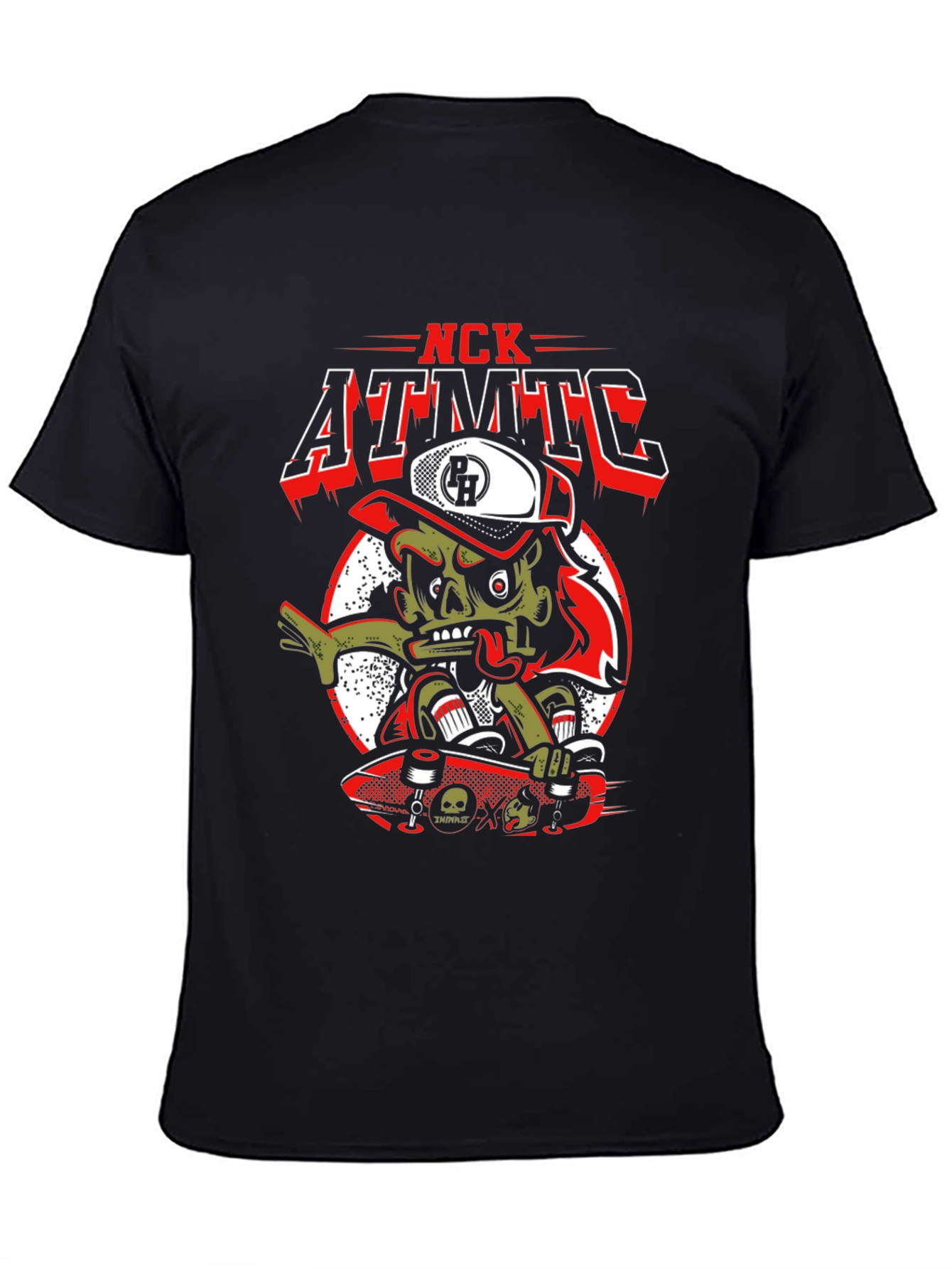 NCK ATMTC Graphic Print Black T-Shirt