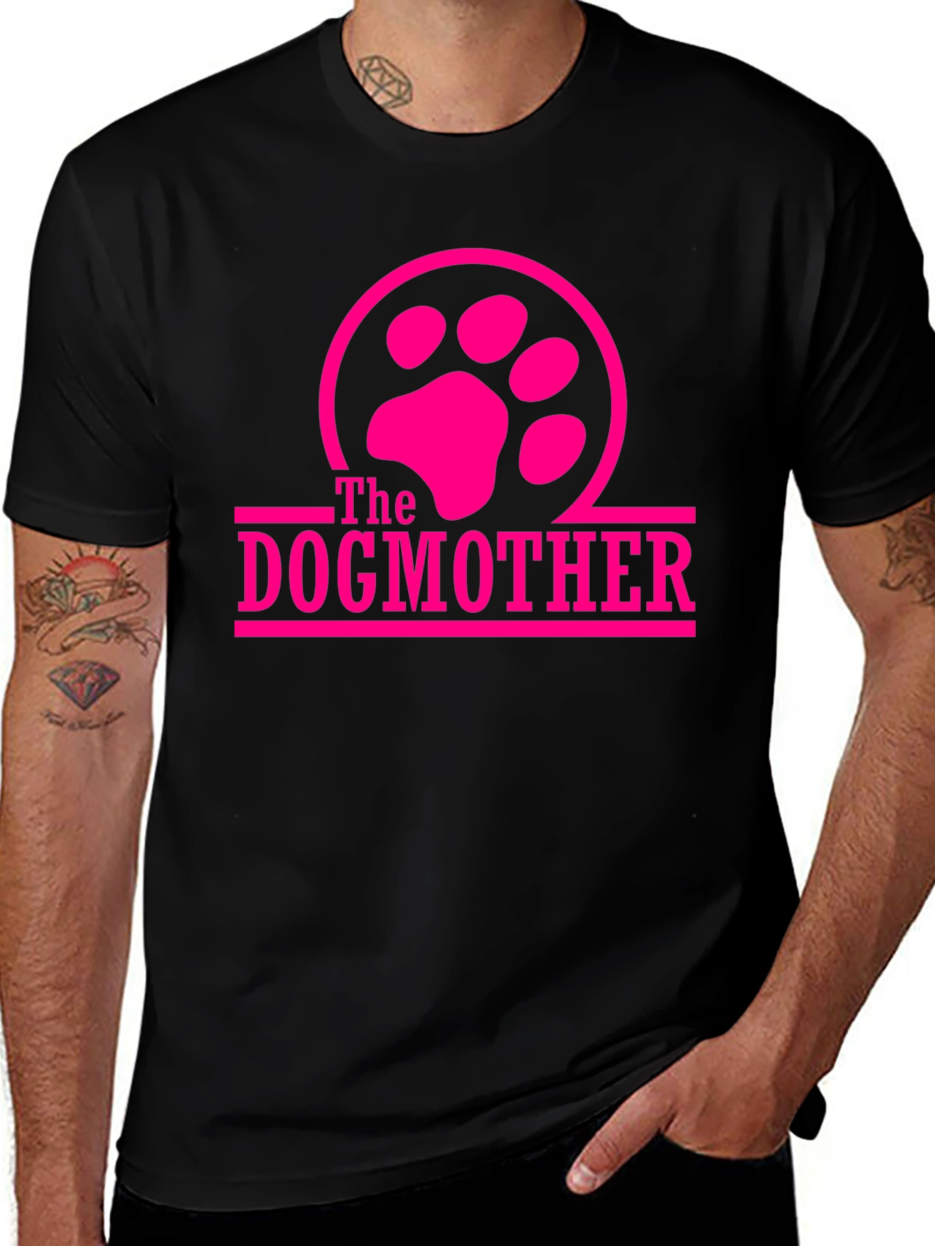 Dogmother T-Shirt - Paw Print Design