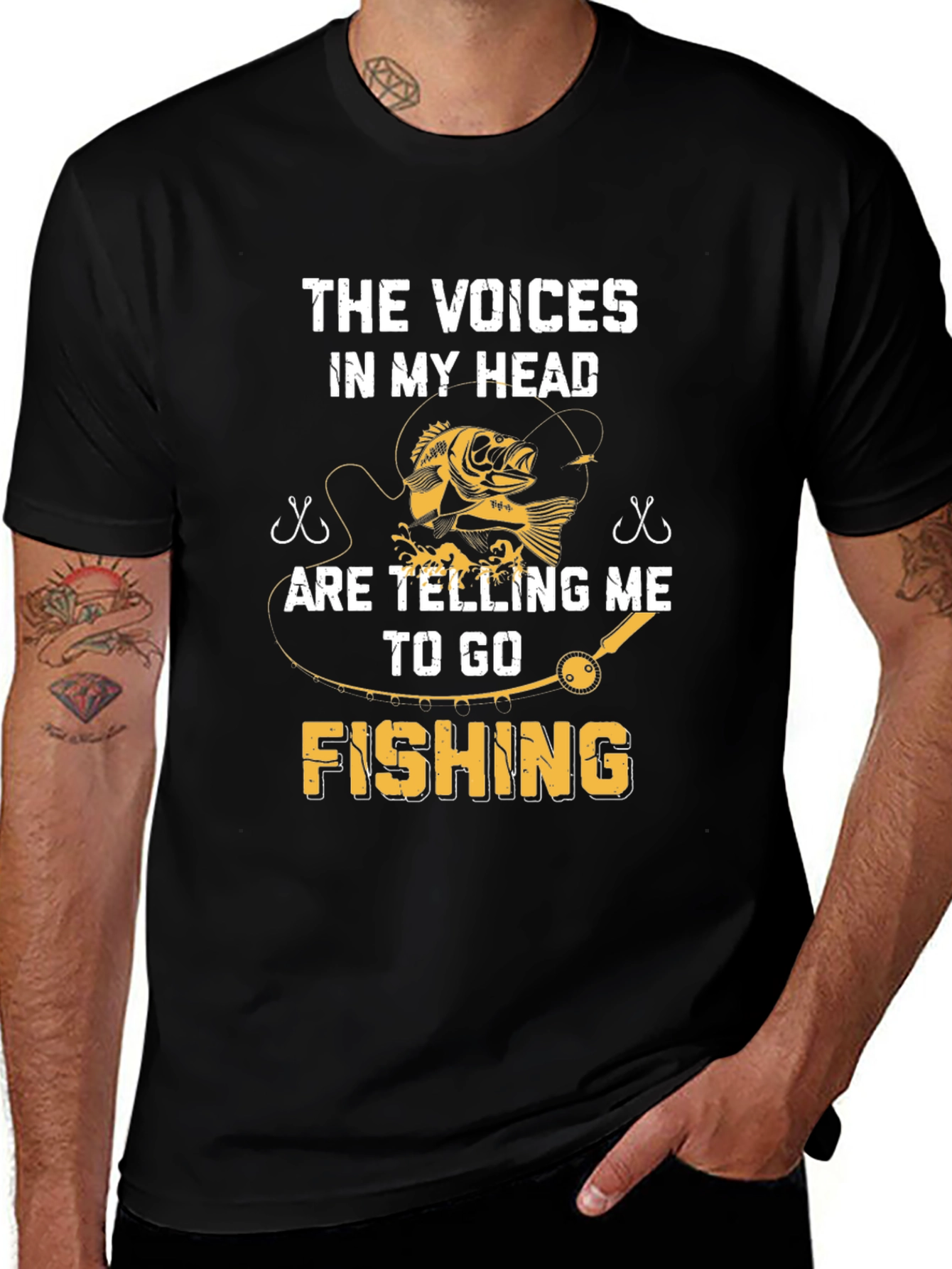 Fishing T-Shirt: The Voices in My Head