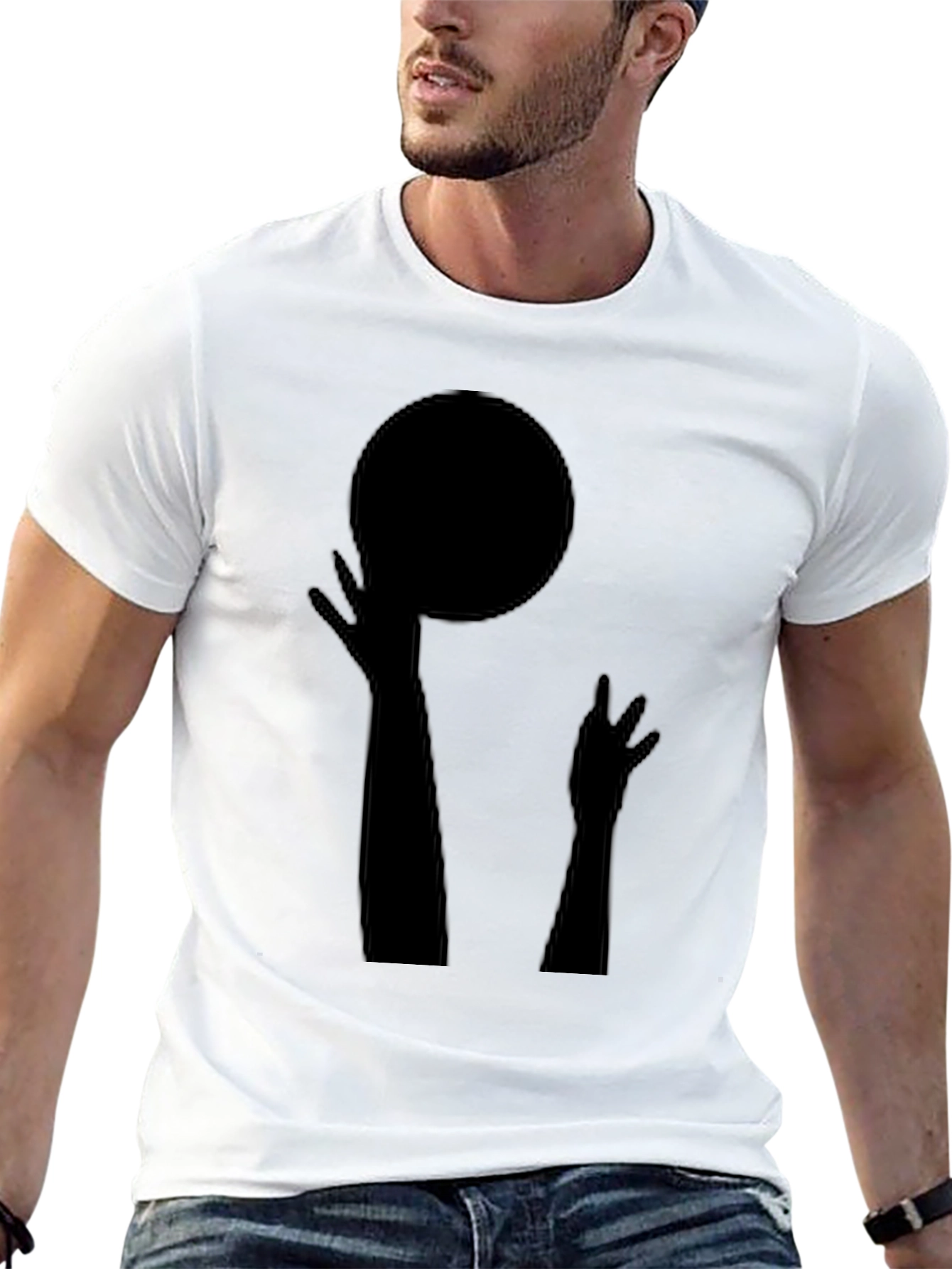 Basketball Silhouette Graphic Tee