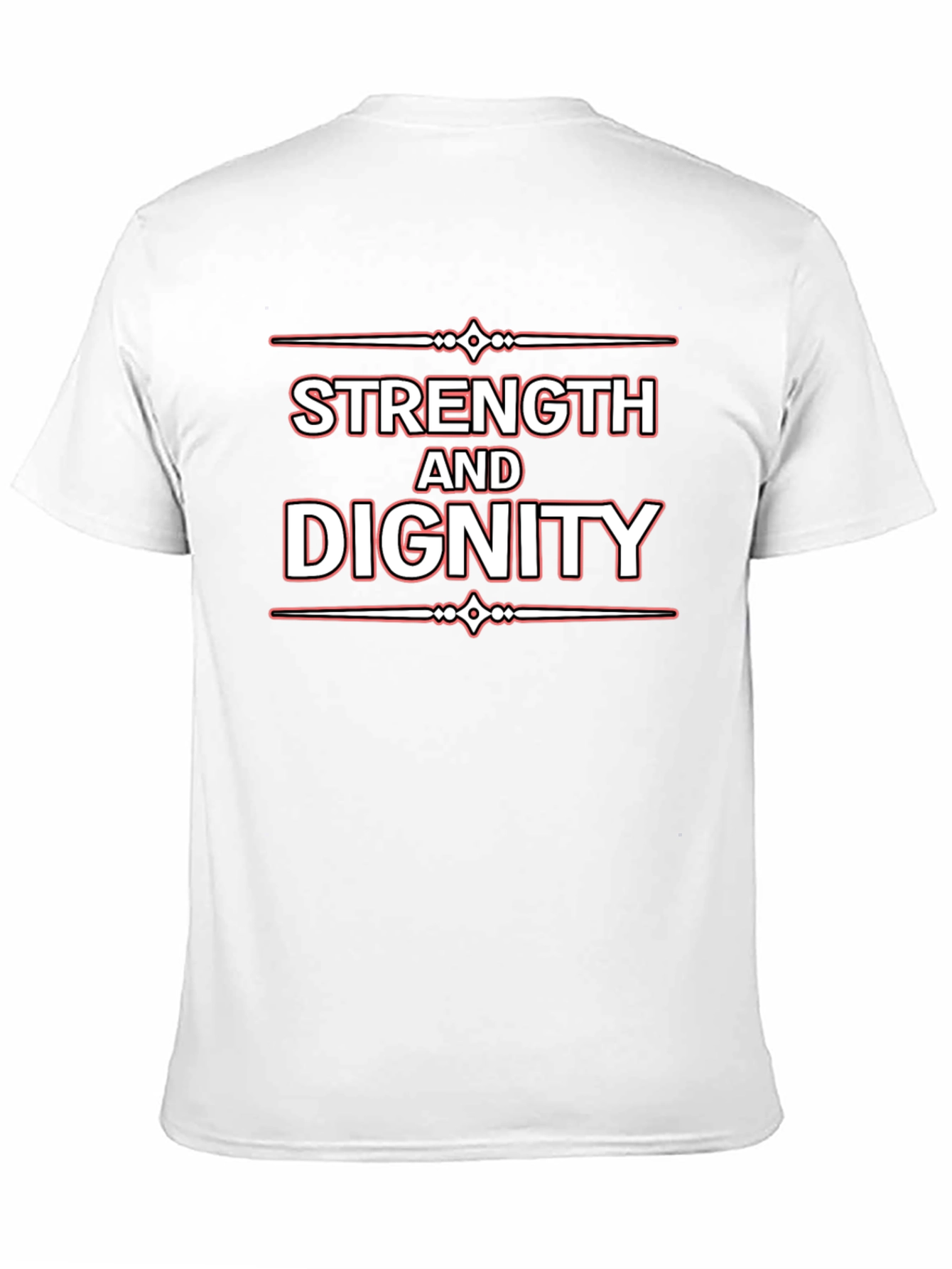Strength and Dignity Black Graphic Tee