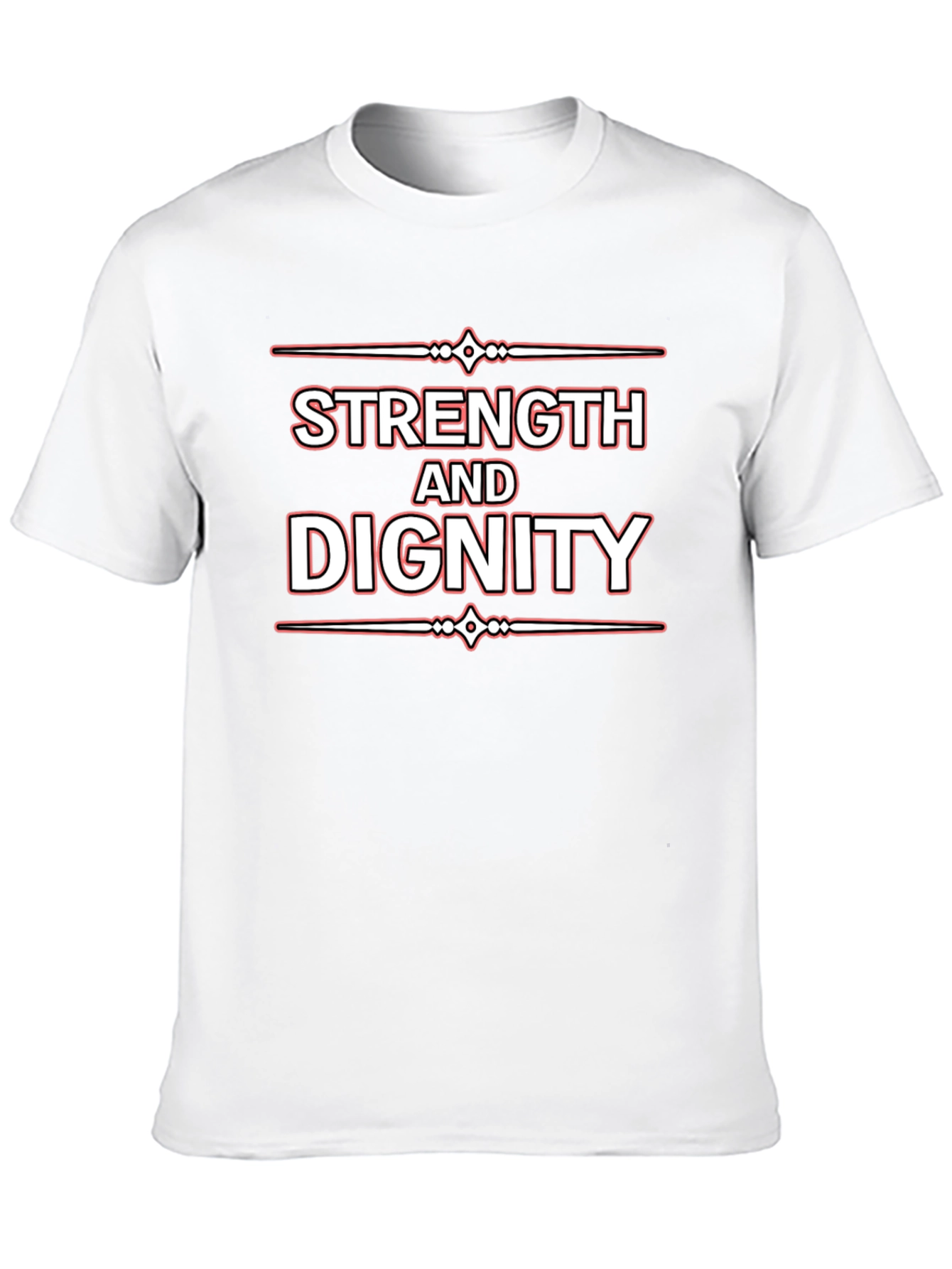 Strength and Dignity Black Graphic Tee
