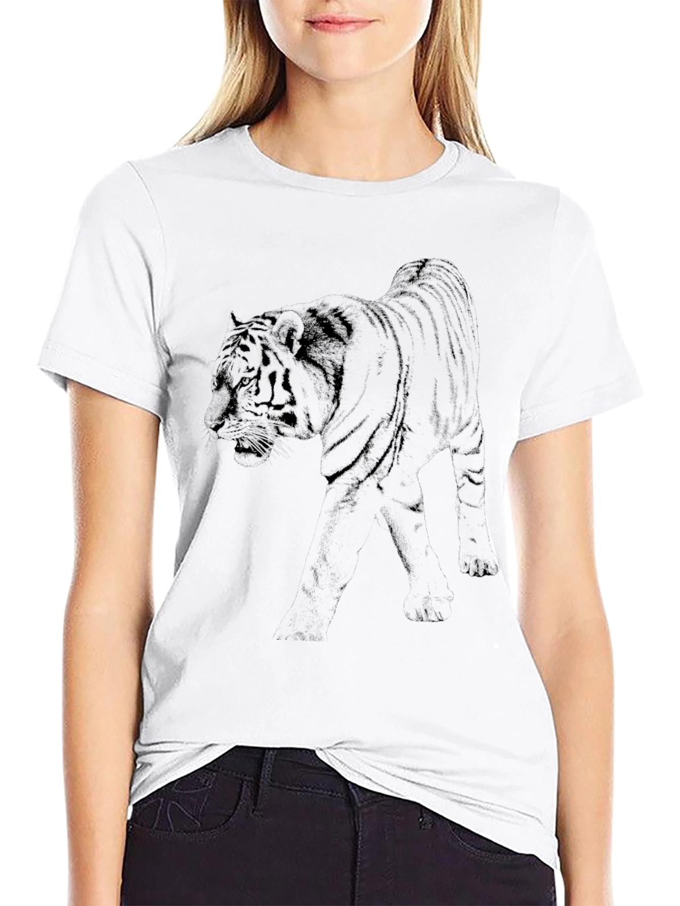 Tiger Graphic Black T-Shirt