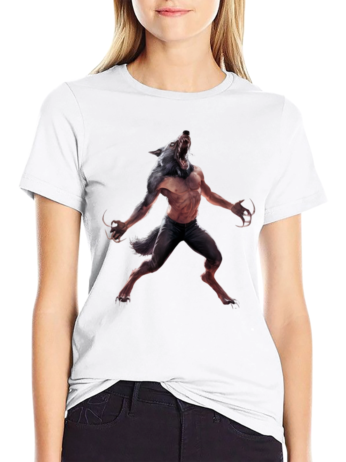 Werewolf Graphic Tee - Black