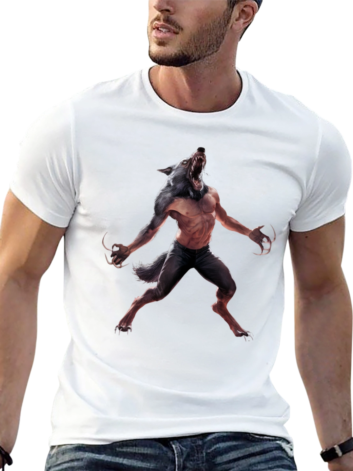 Werewolf Graphic Tee - Black