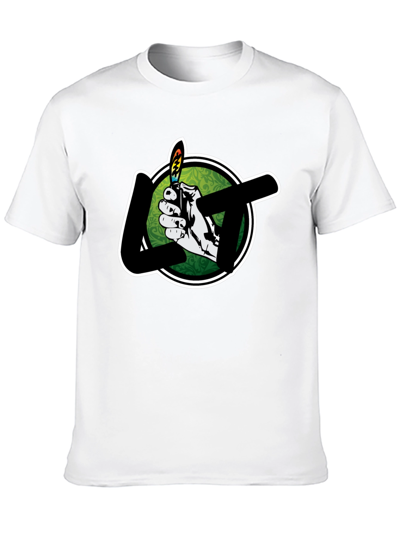 Lighter Graphic Tee - Stylish Black T-Shirt
