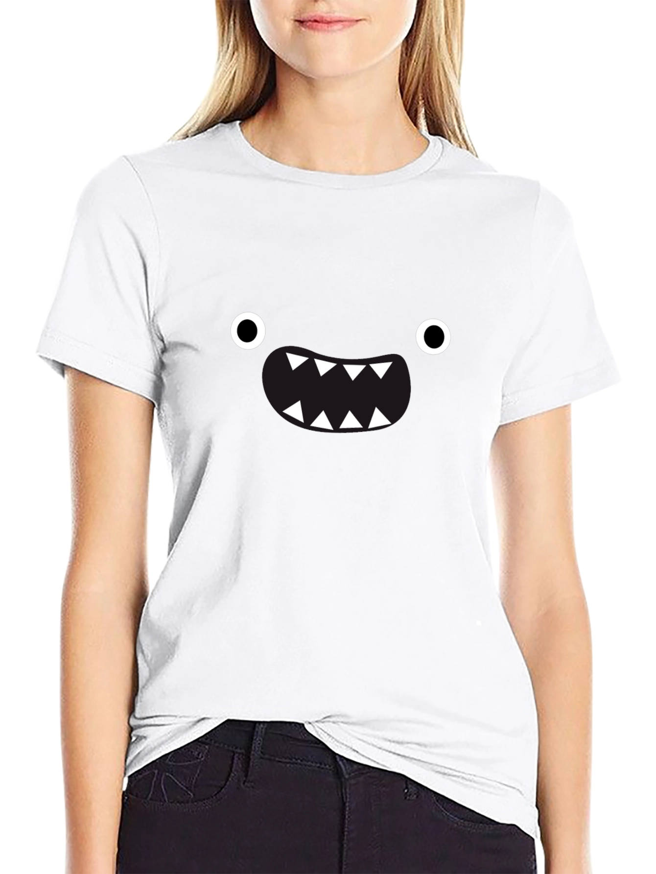 Monster Grin Graphic Black T-Shirt