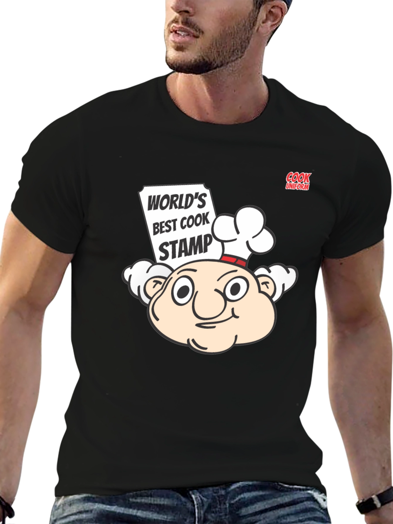 Worlds Best Cook Stamp Graphic Tee