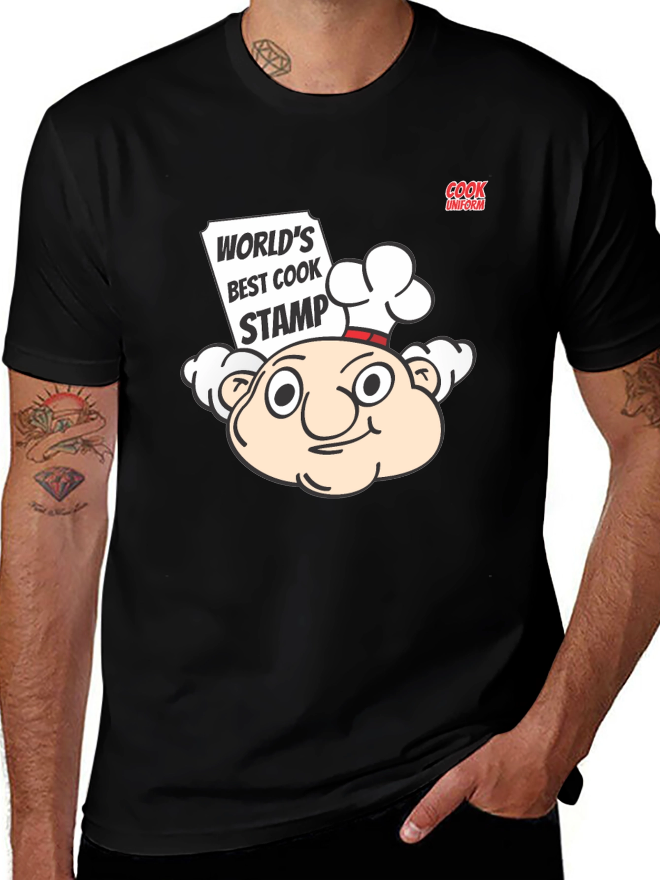 Worlds Best Cook Stamp Graphic Tee