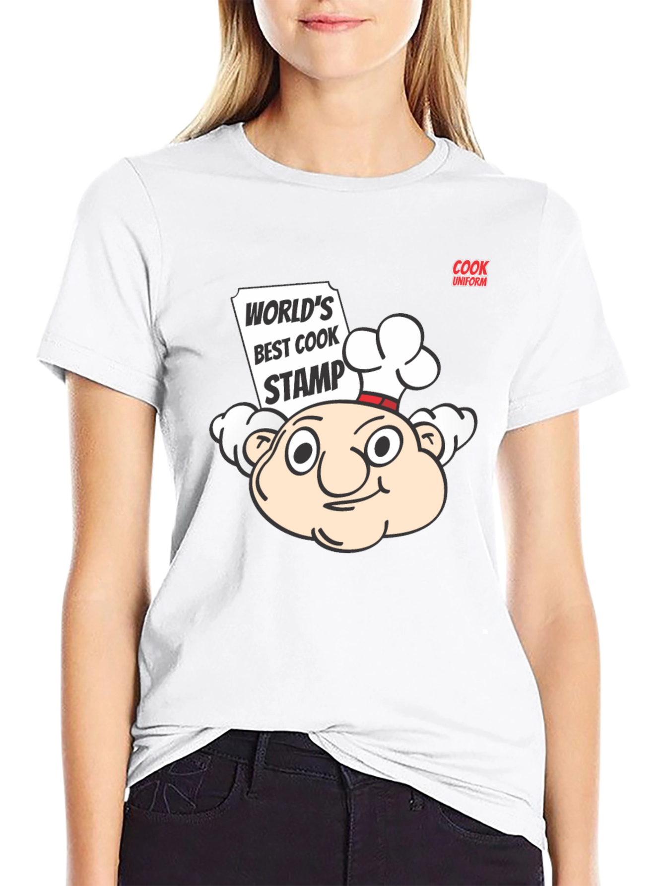 Worlds Best Cook Stamp Graphic Tee