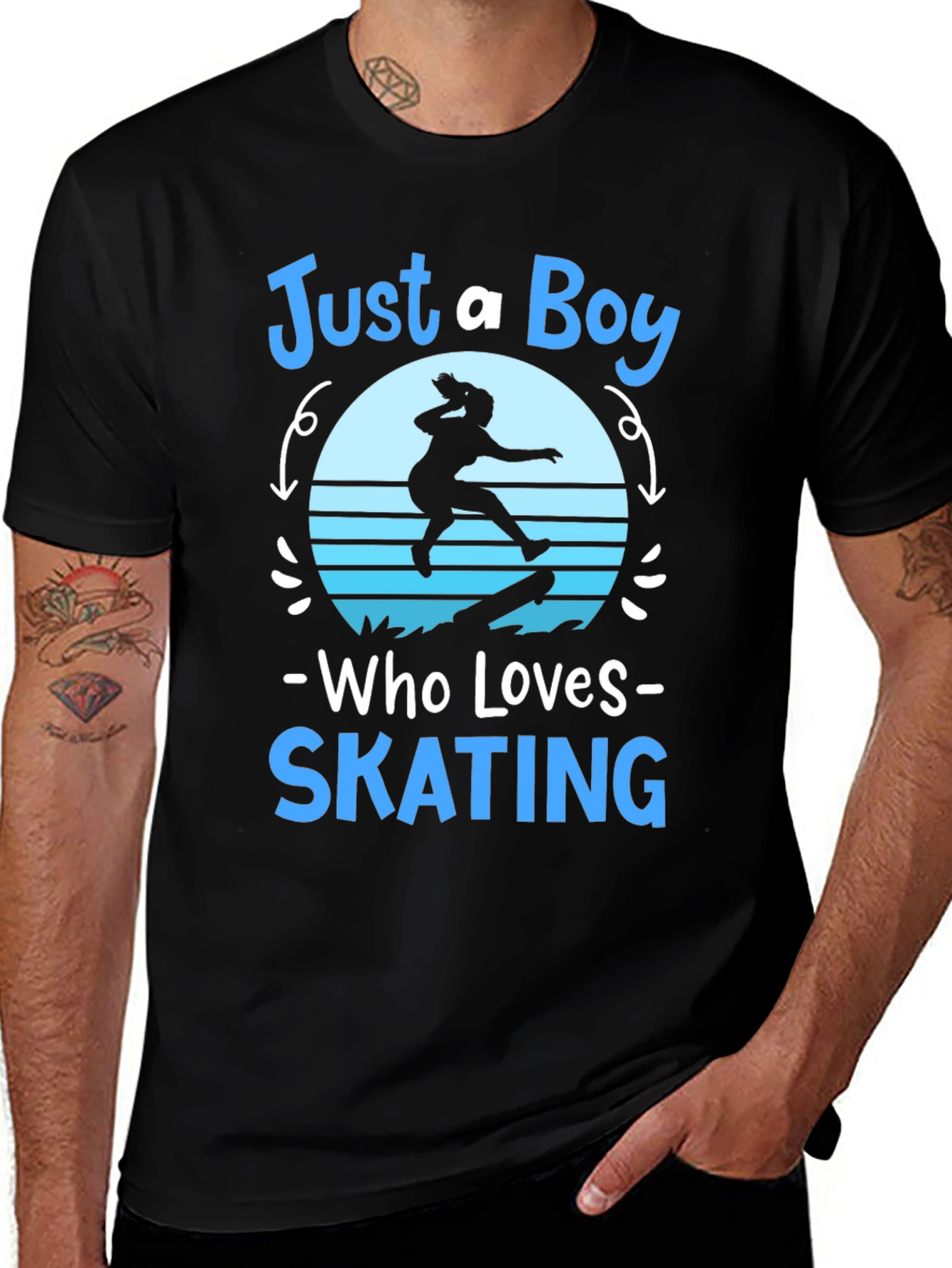 Just a Boy Who Loves Skating T-Shirt
