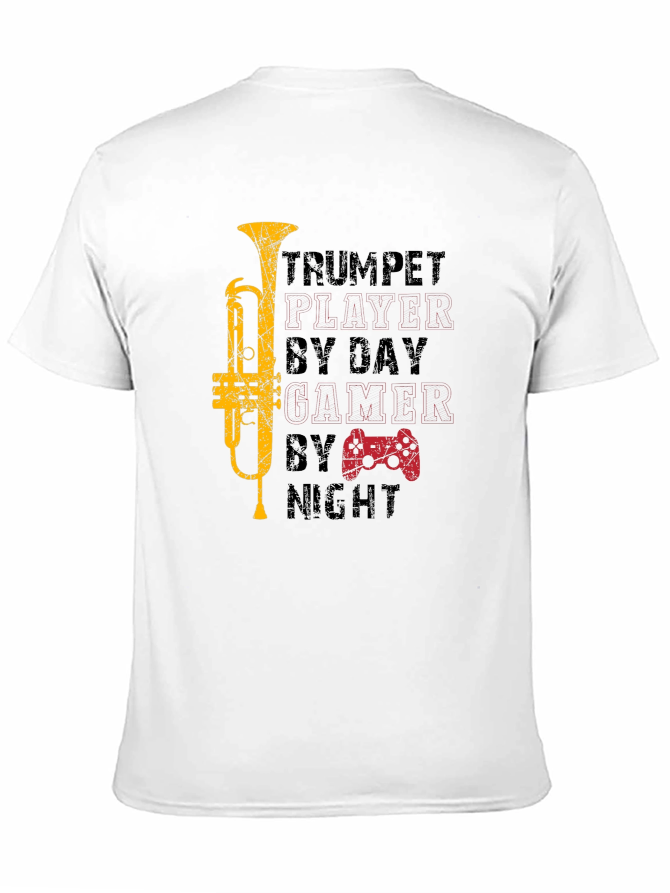 Trumpet Player Gamer Graphic Tee