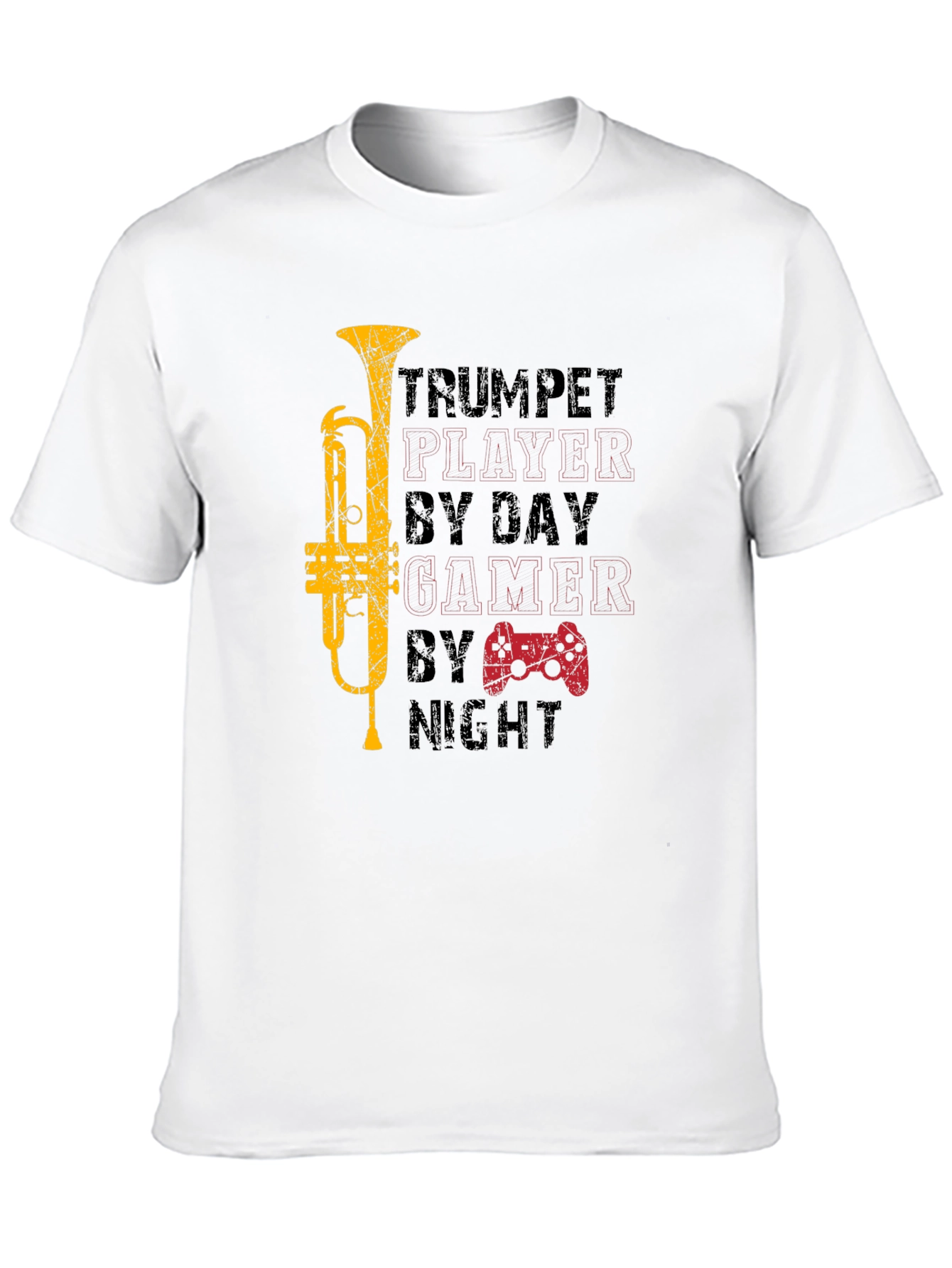 Trumpet Player Gamer Graphic Tee