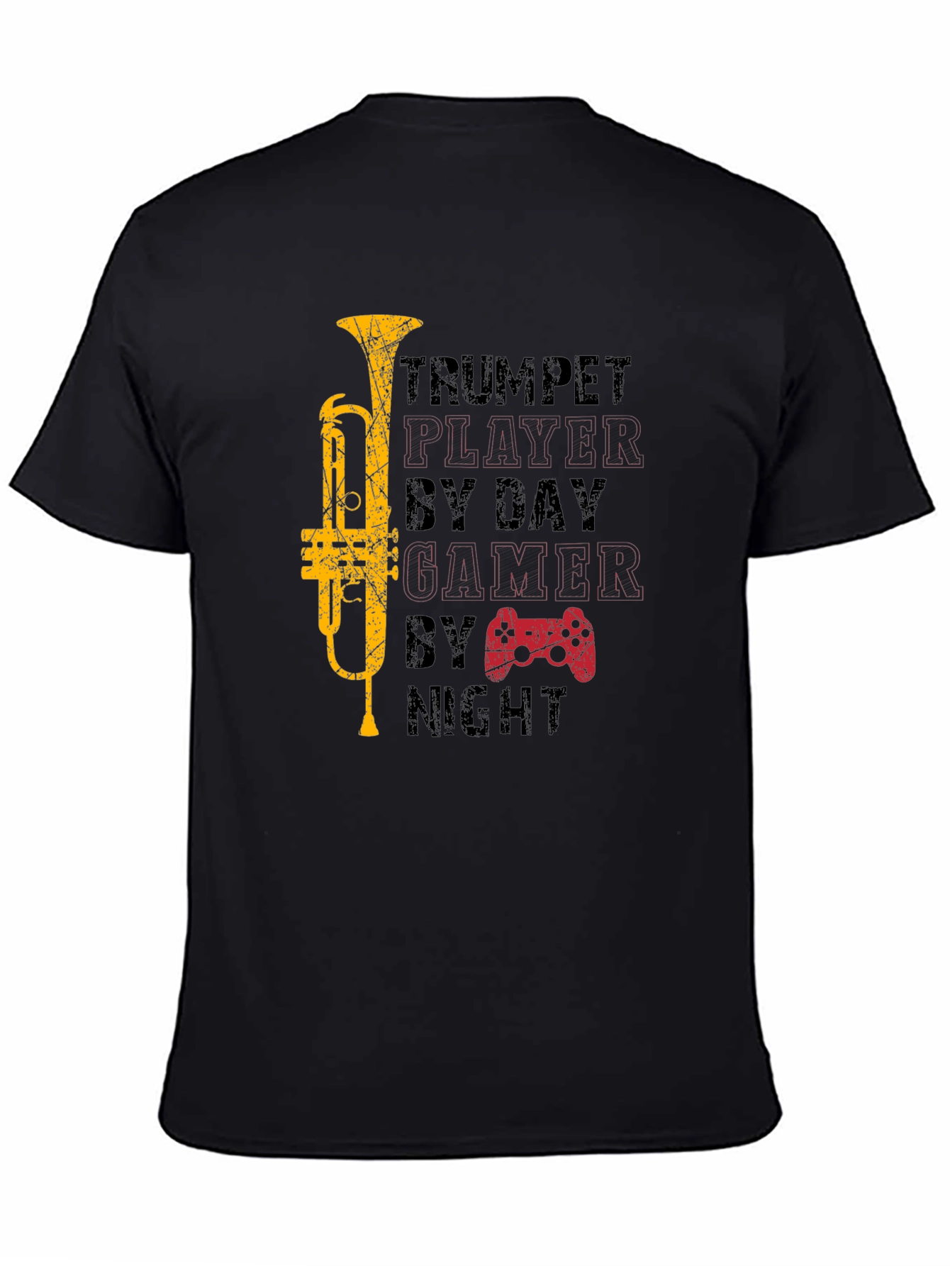 Trumpet Player Gamer Graphic Tee