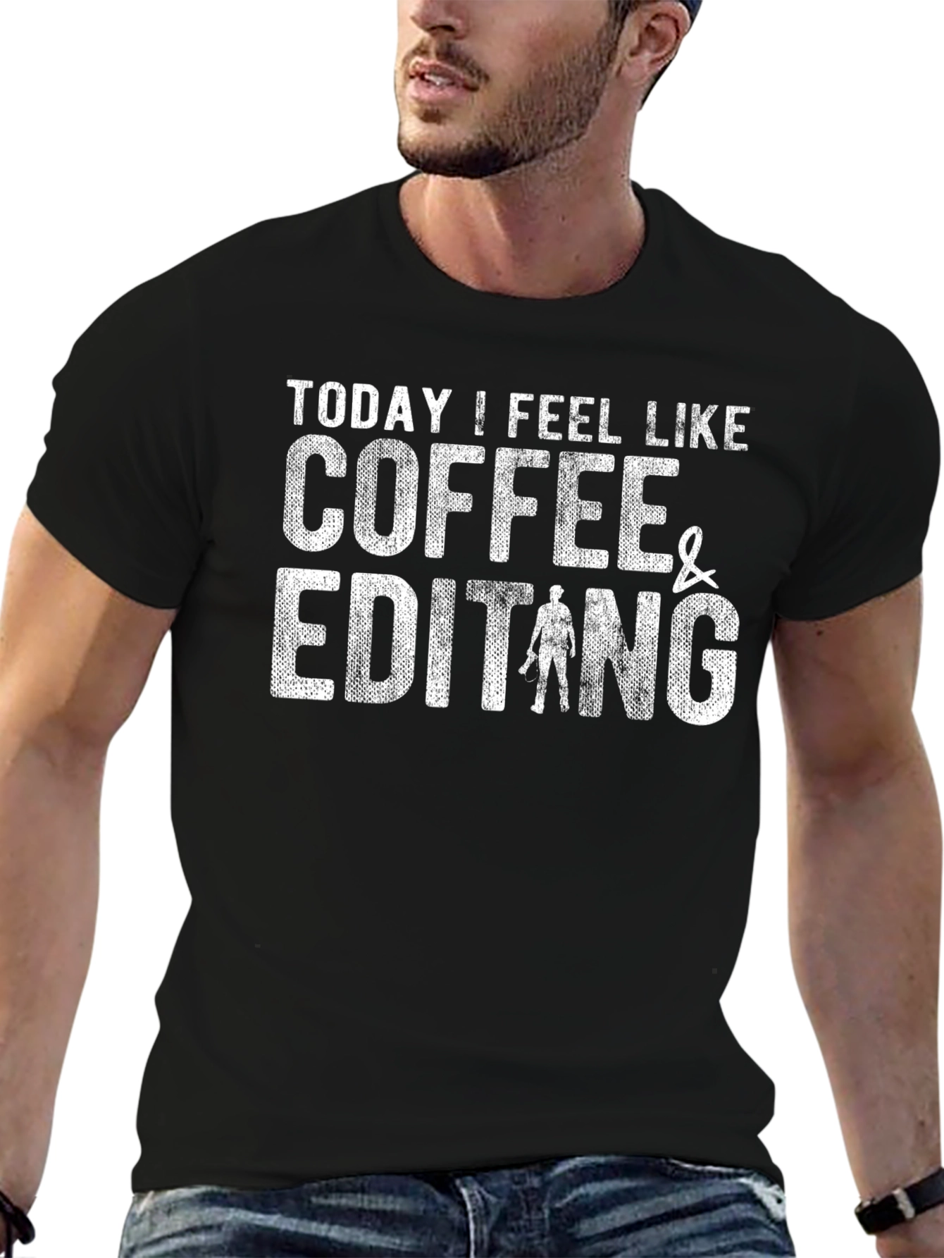 Coffee & Editing T-Shirt Funny Editor Tee