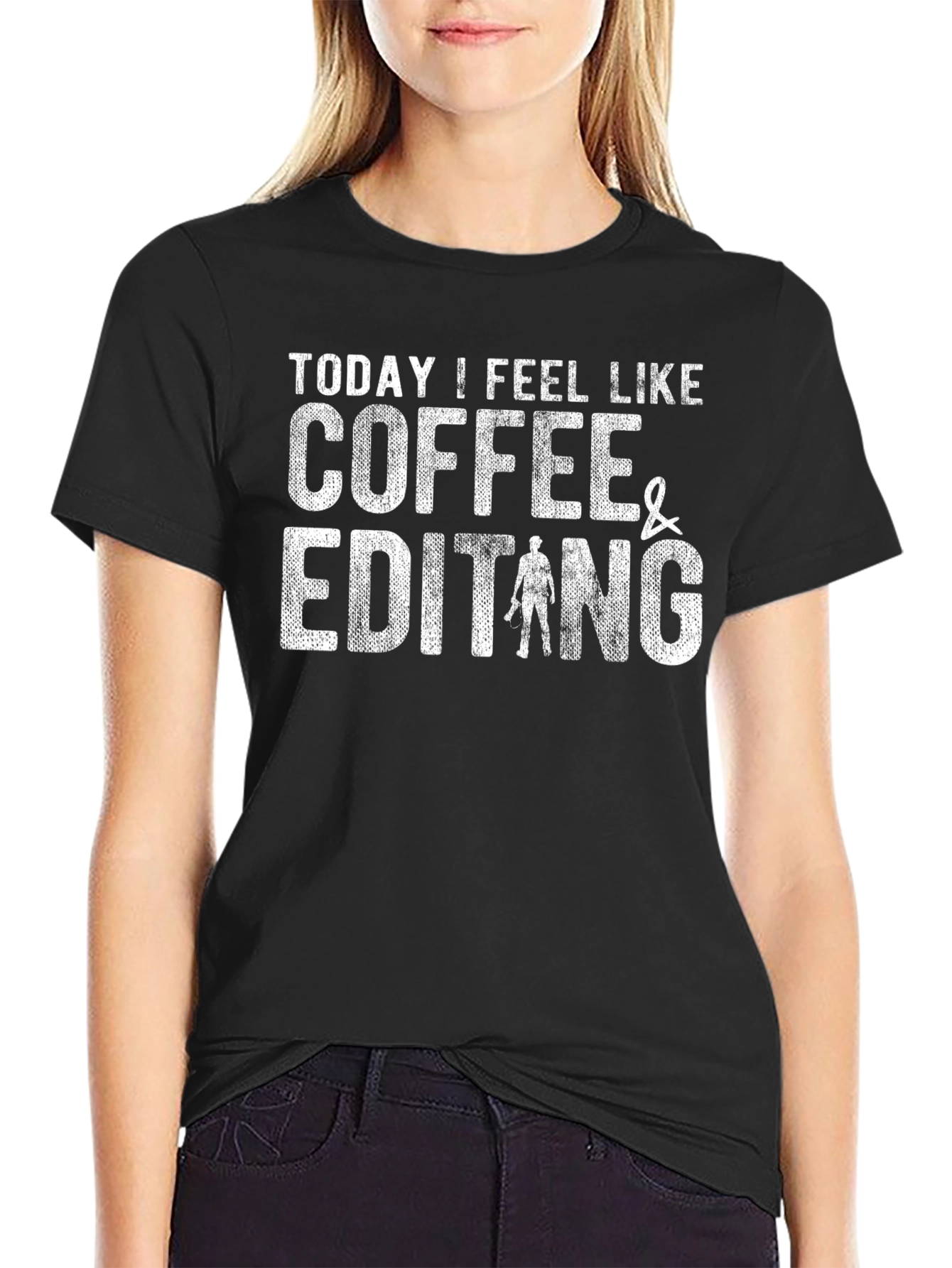 Coffee & Editing T-Shirt Funny Editor Tee