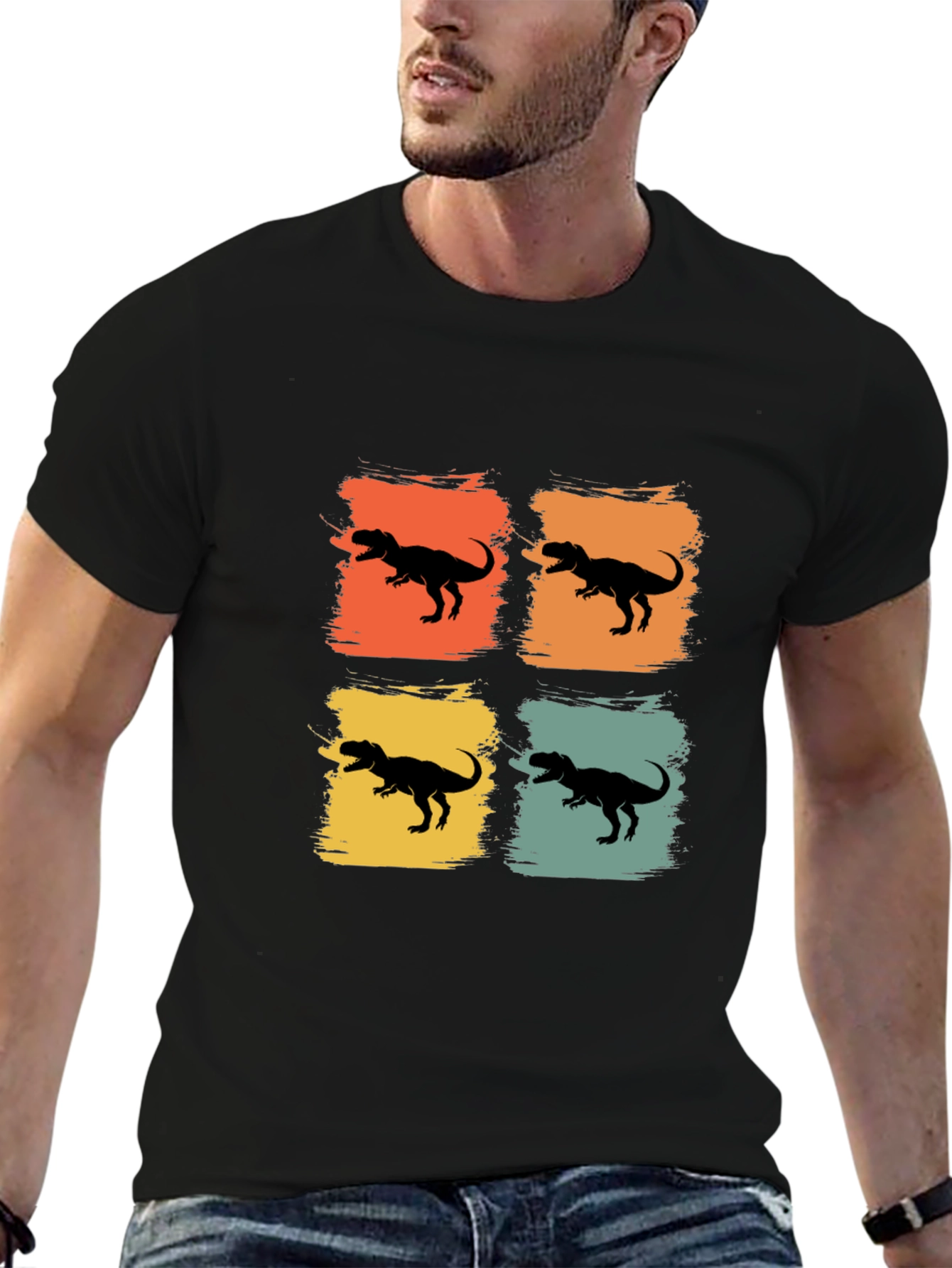 Retro Dinosaur T-Rex Graphic Tee
