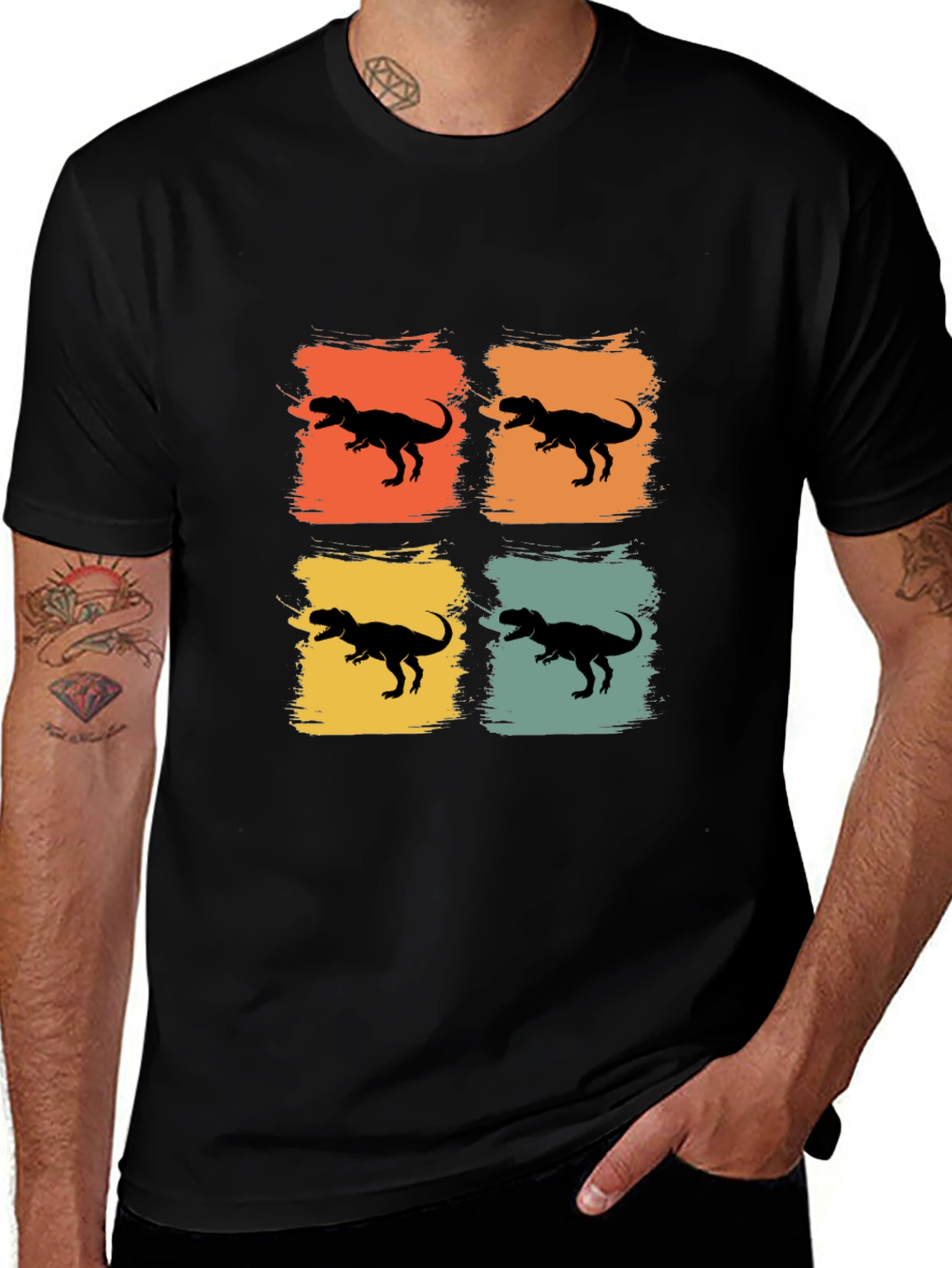 Retro Dinosaur T-Rex Graphic Tee