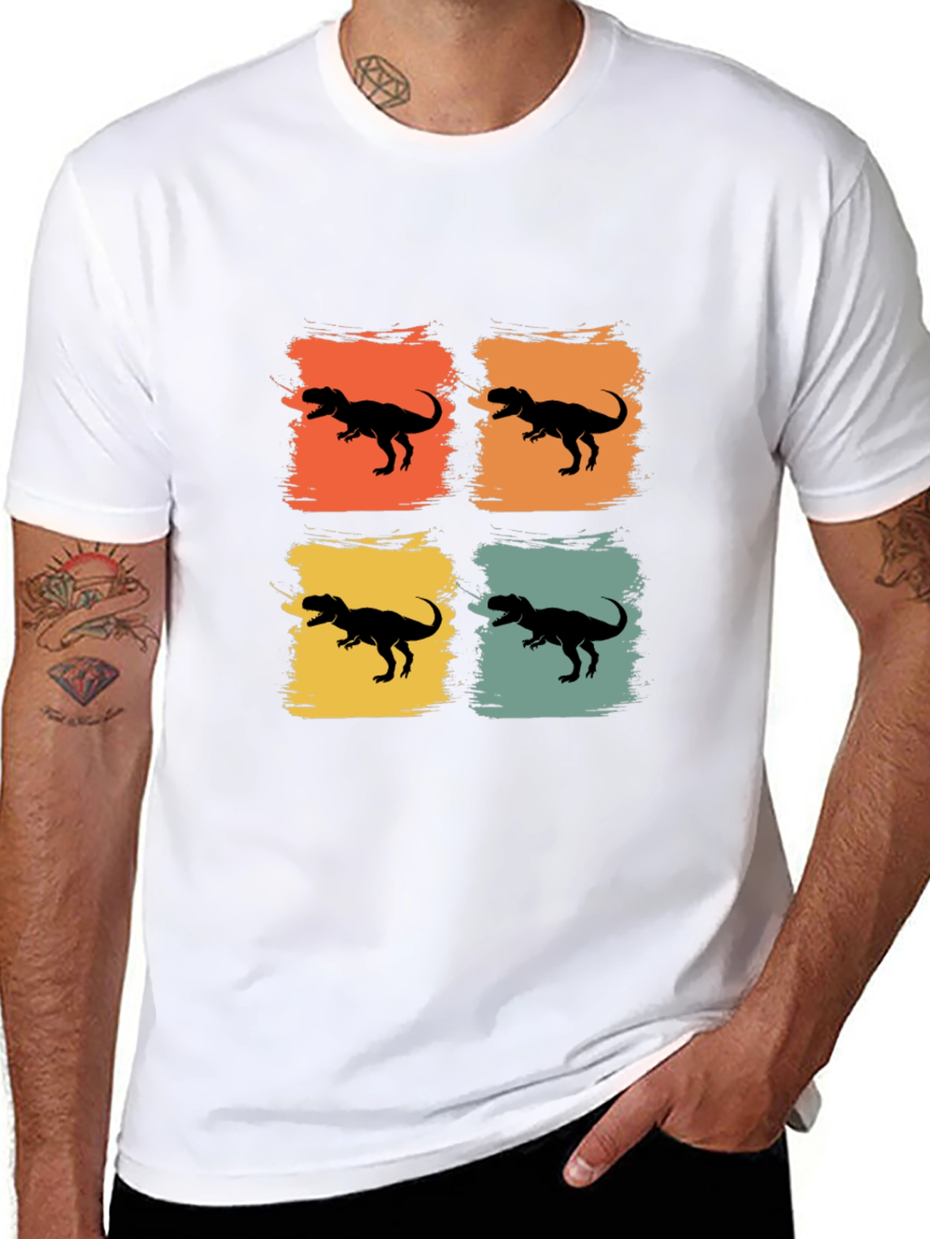Retro Dinosaur T-Rex Graphic Tee
