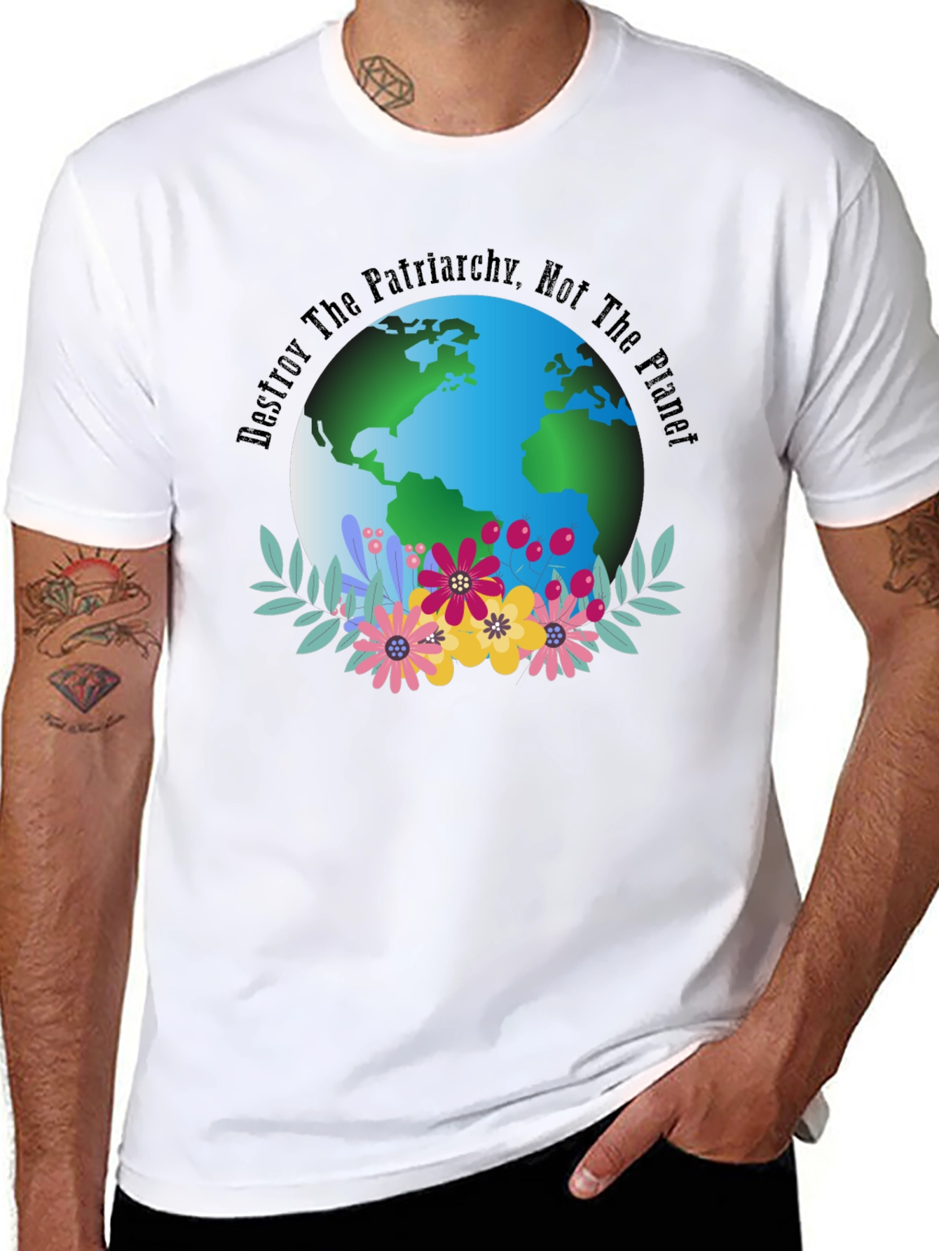Eco Feminist T-Shirt: Destroy Patriarchy Not The Planet